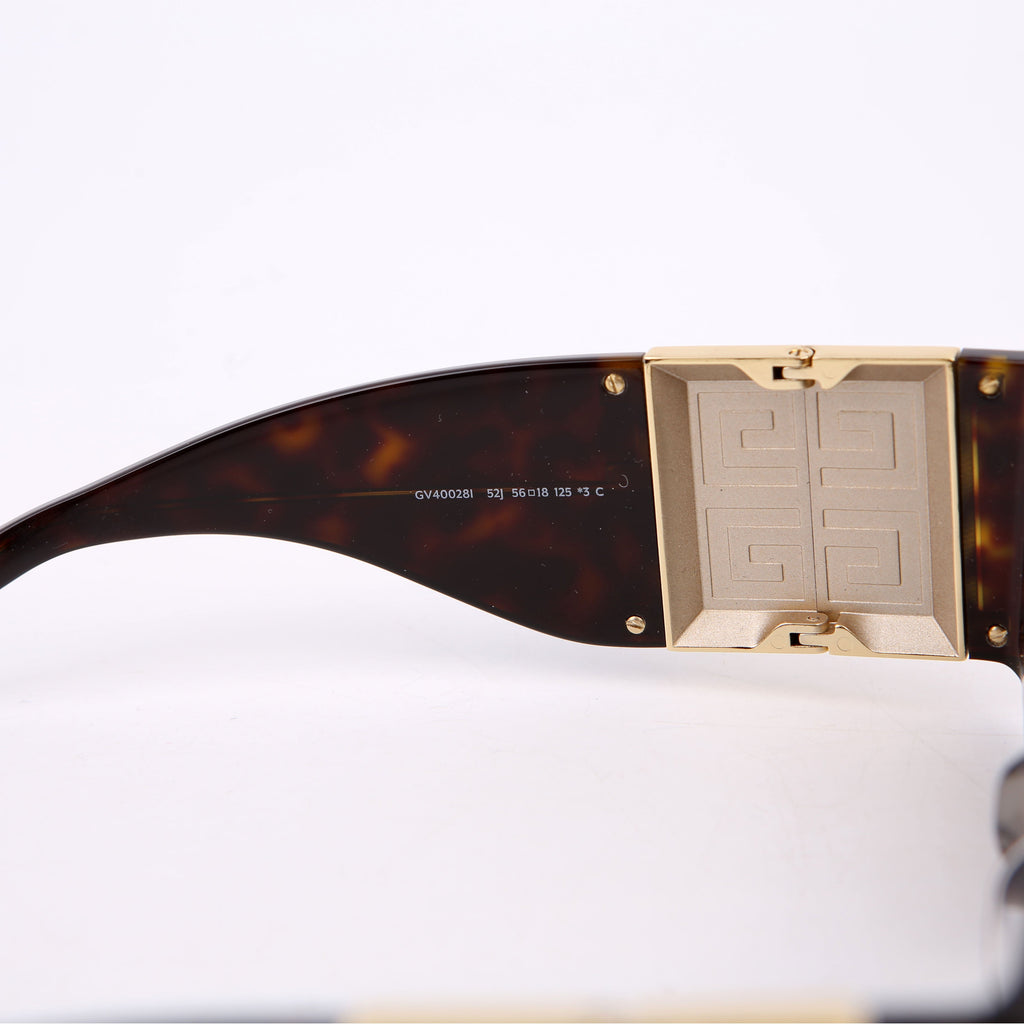 GV400281 4G 56MM Rectangle Sunglasses Brown
