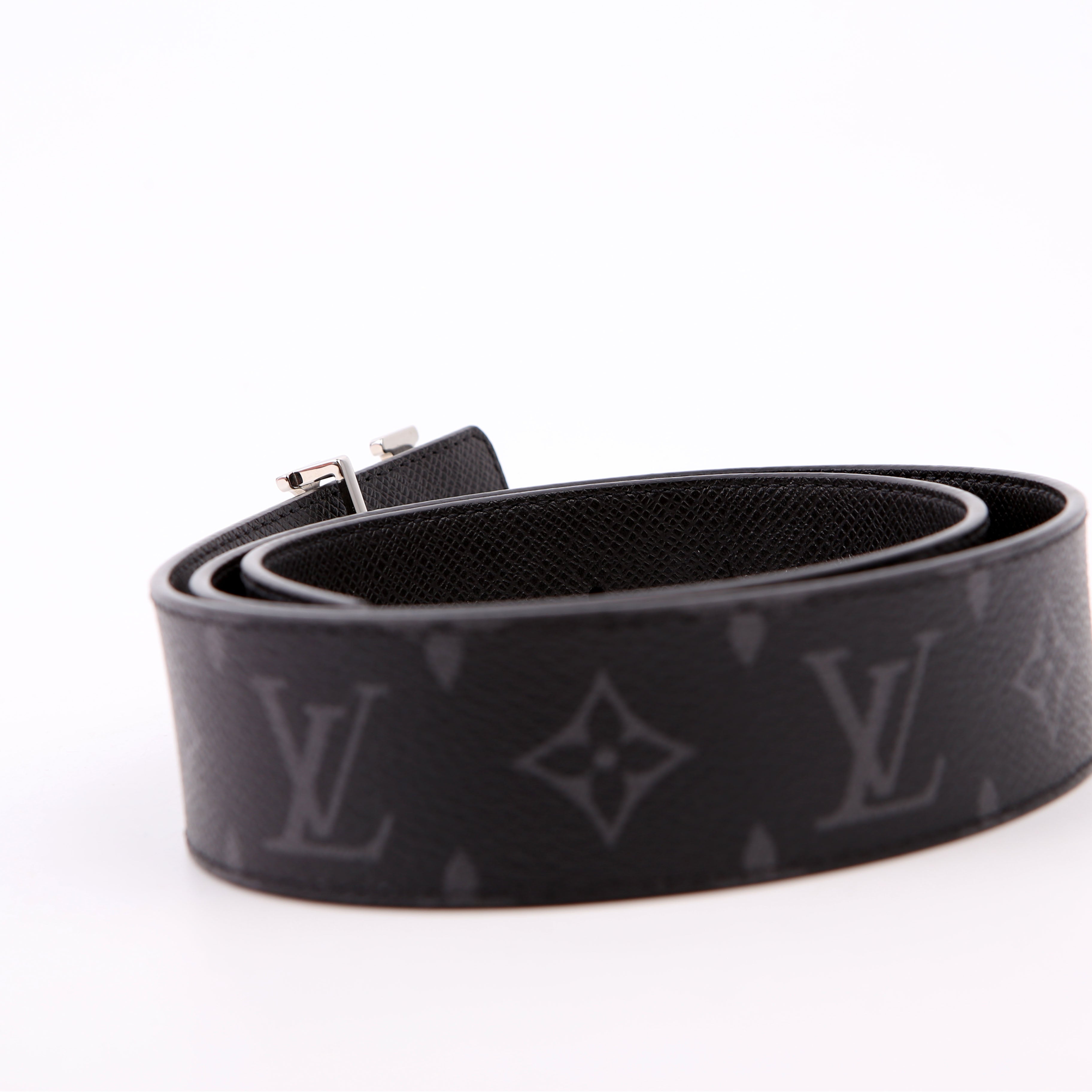 LV Initiales 40MM Reversible Leather/Monogram Eclipse Belt Size 85/34