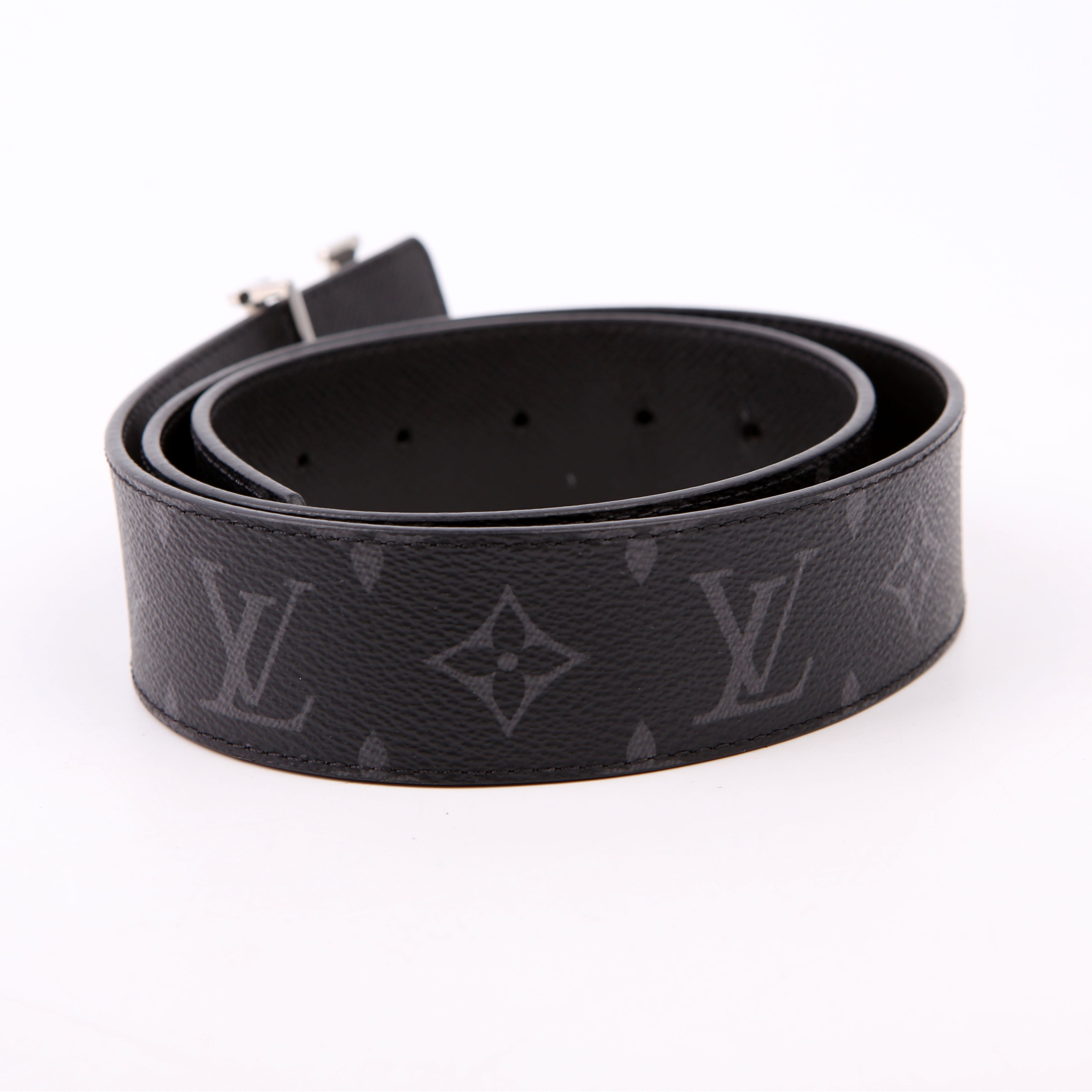 LV Initiales 40MM Reversible Leather/Monogram Eclipse Belt Size 85/34