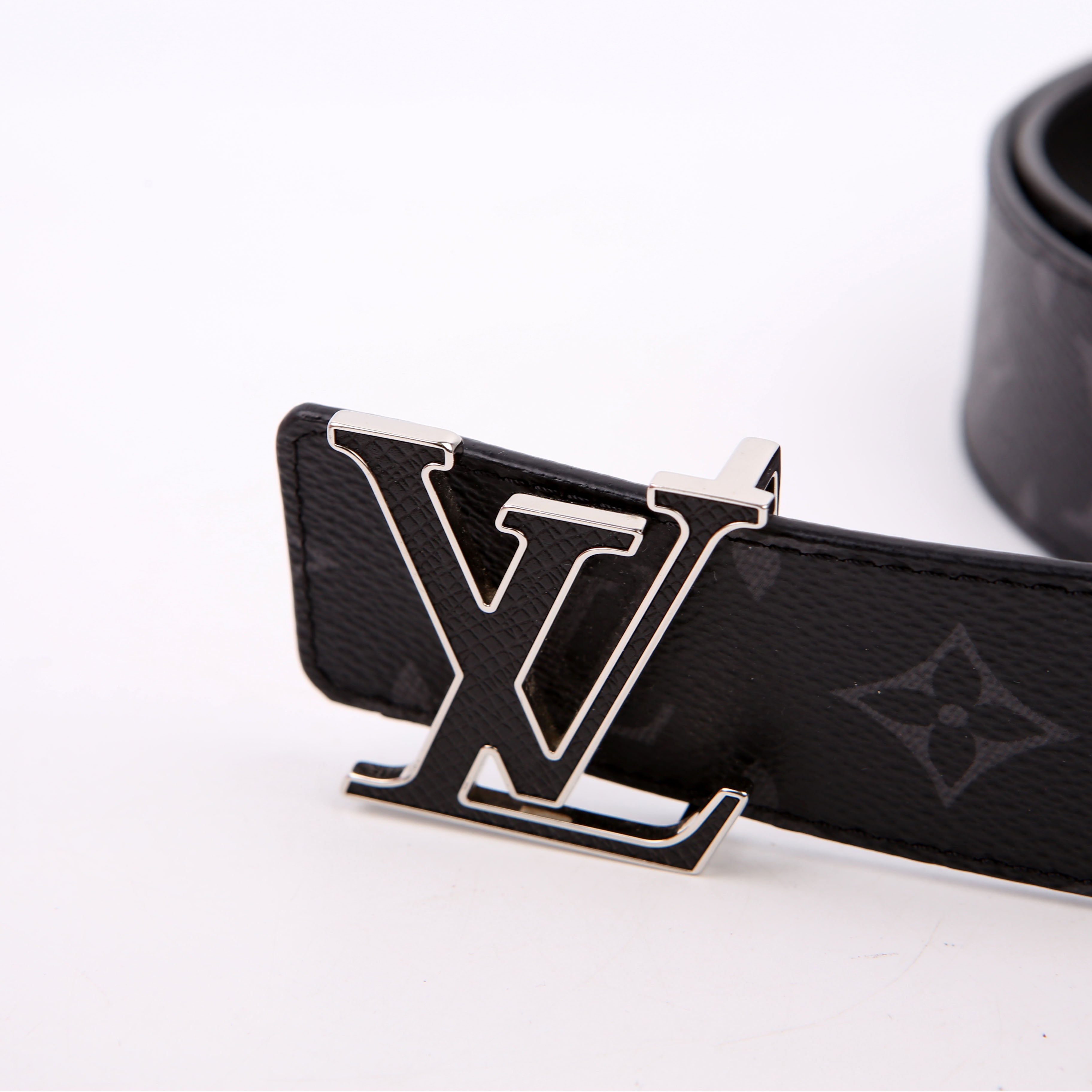 LV Initiales 40MM Reversible Leather/Monogram Eclipse Belt Size 85/34