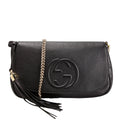 336752 Soho Chain Crossbody Medium Black