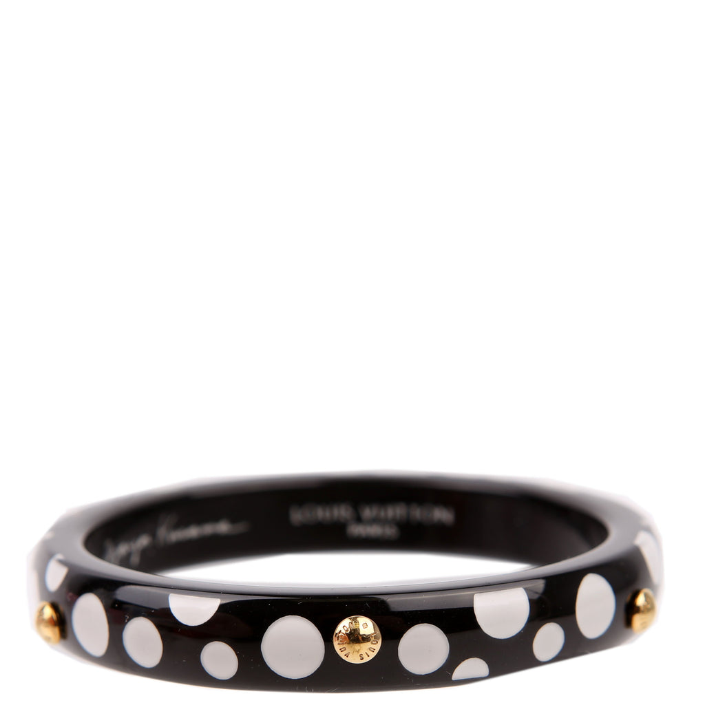 LV X YK Bangle Dots Bracelet Black/White