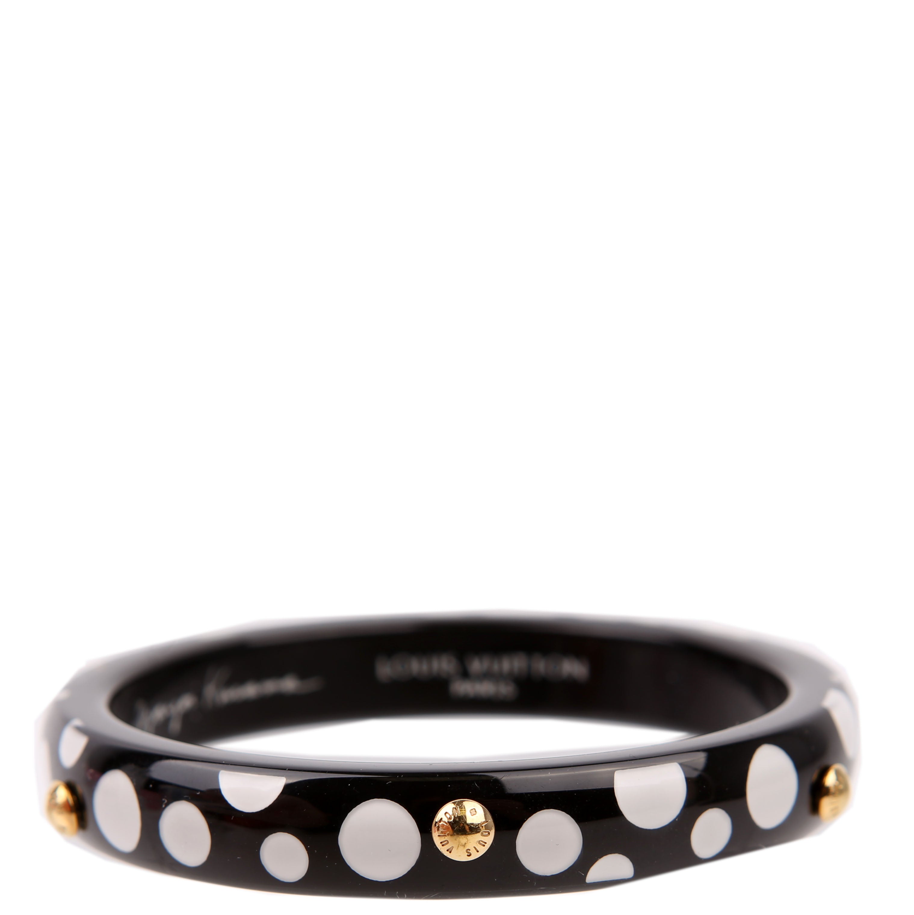 LV X YK Bangle Dots Bracelet Black/White