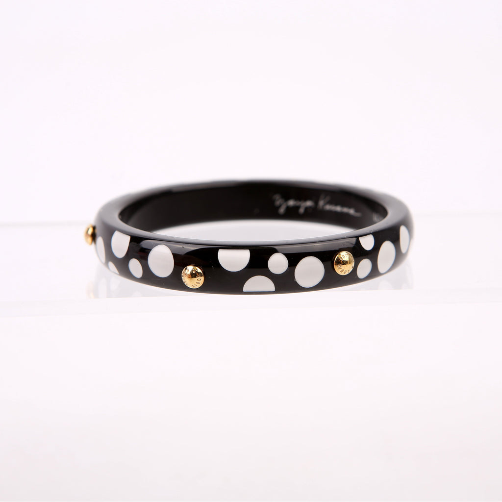 LV X YK Bangle Dots Bracelet Black/White