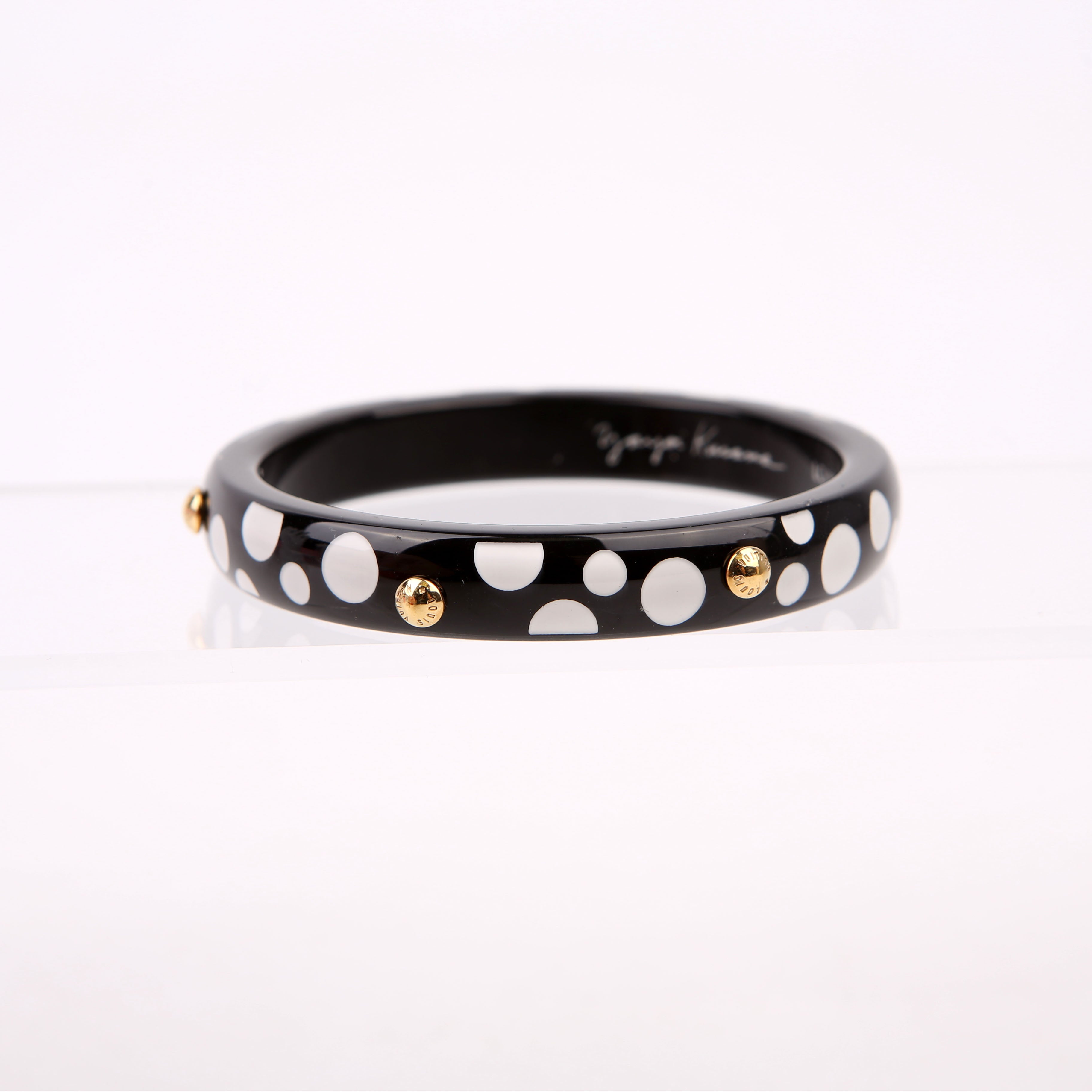LV X YK Bangle Dots Bracelet Black/White