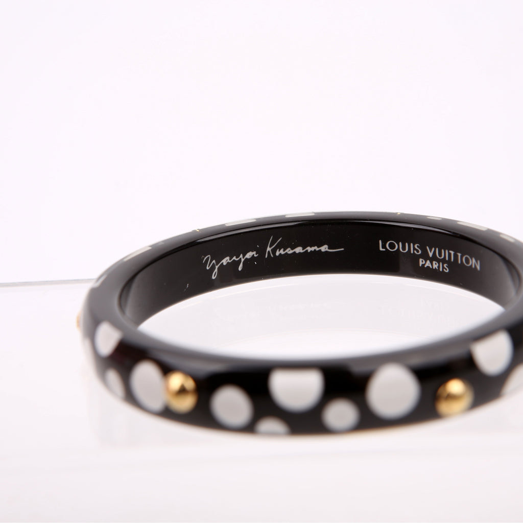 LV X YK Bangle Dots Bracelet Black/White