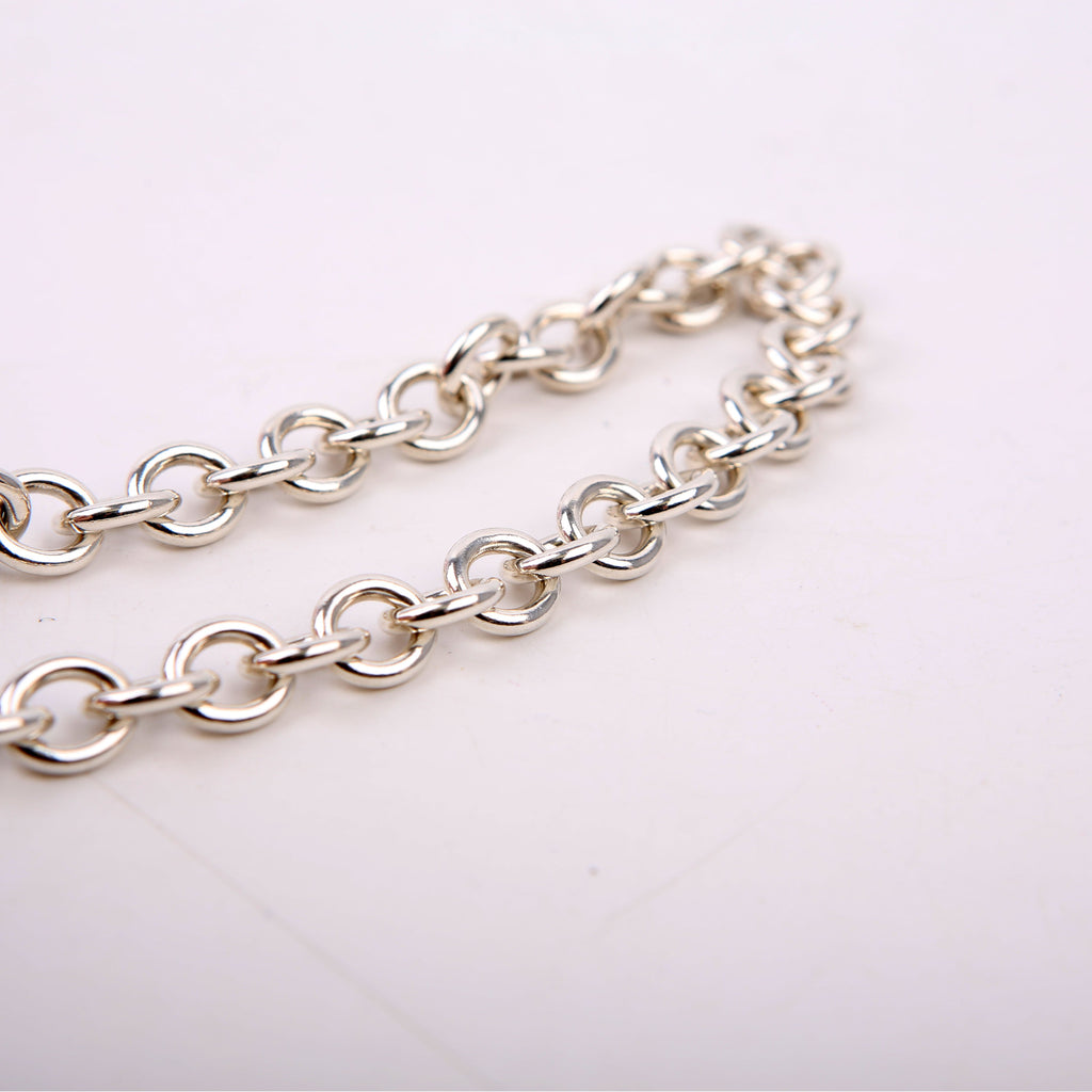 Heart Toggle Choker 925 Necklace Silver