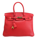 Hermes Birkin 35 Clemence 2012 Red