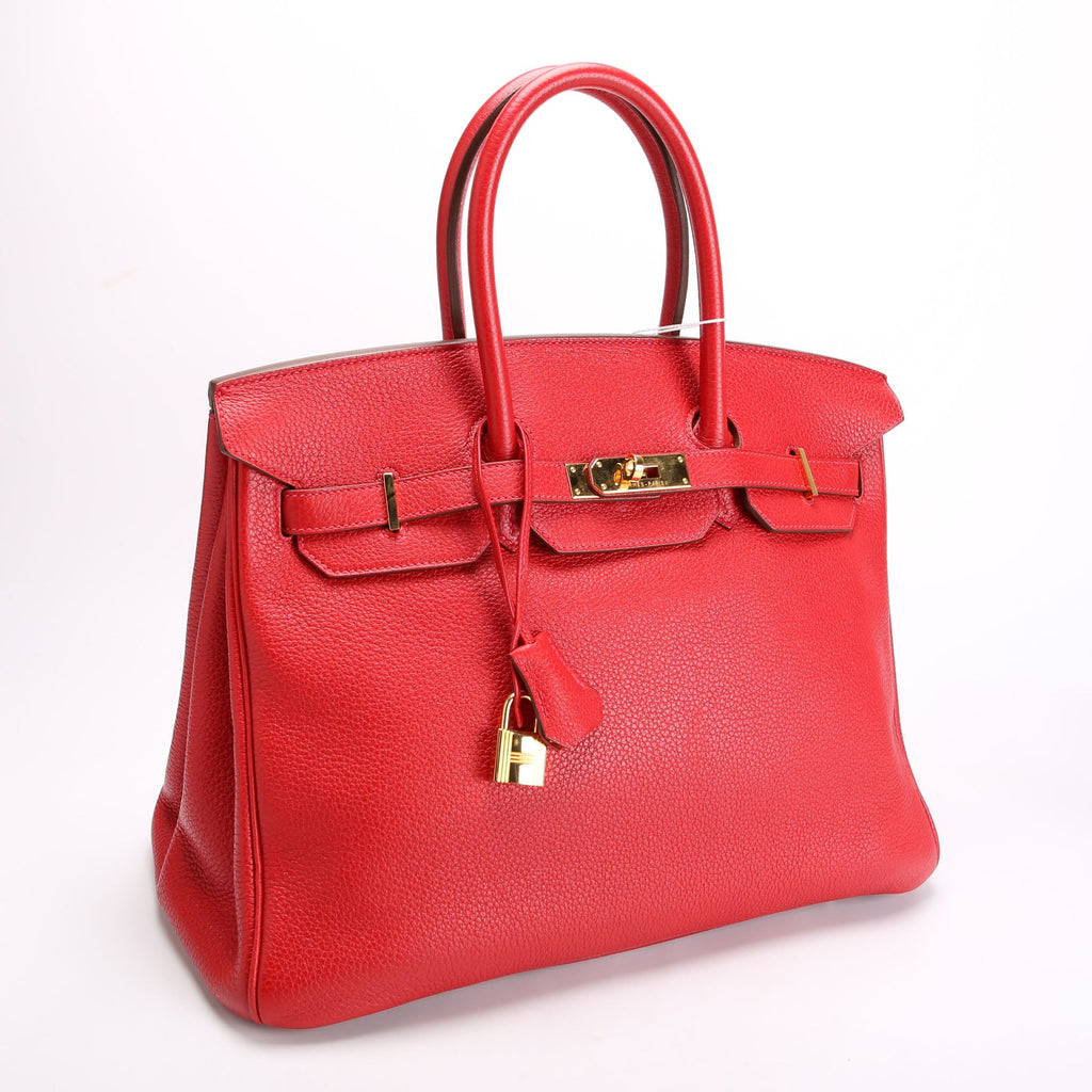 Hermes Birkin 35 Clemence 2012 Red