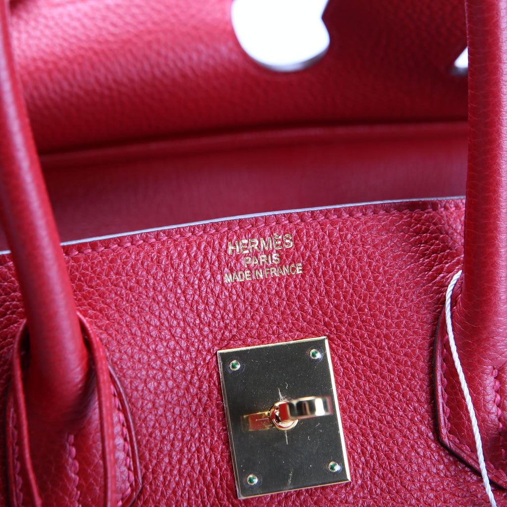 Hermes Birkin 35 Clemence 2012 Red