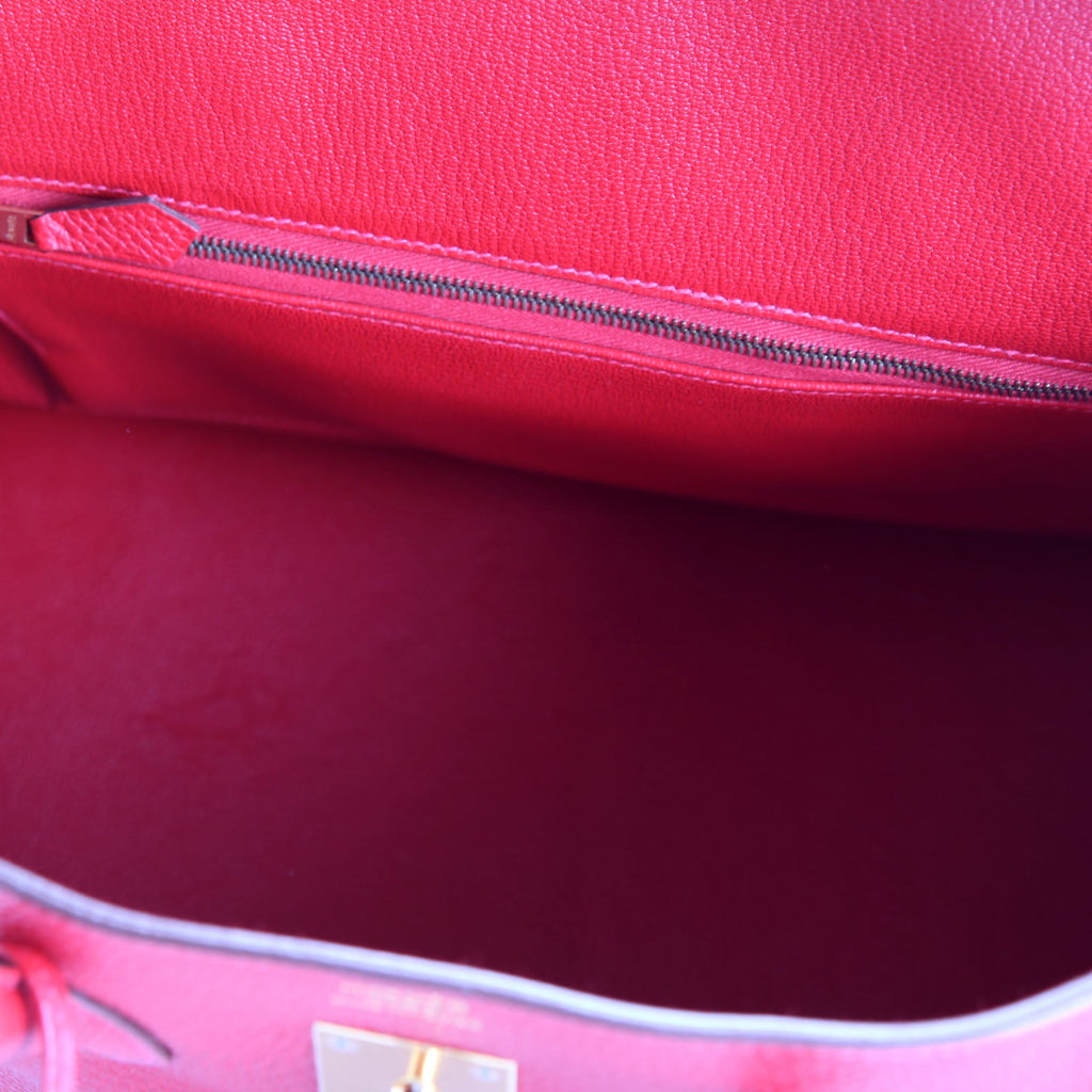 Hermes Birkin 35 Clemence 2012 Red