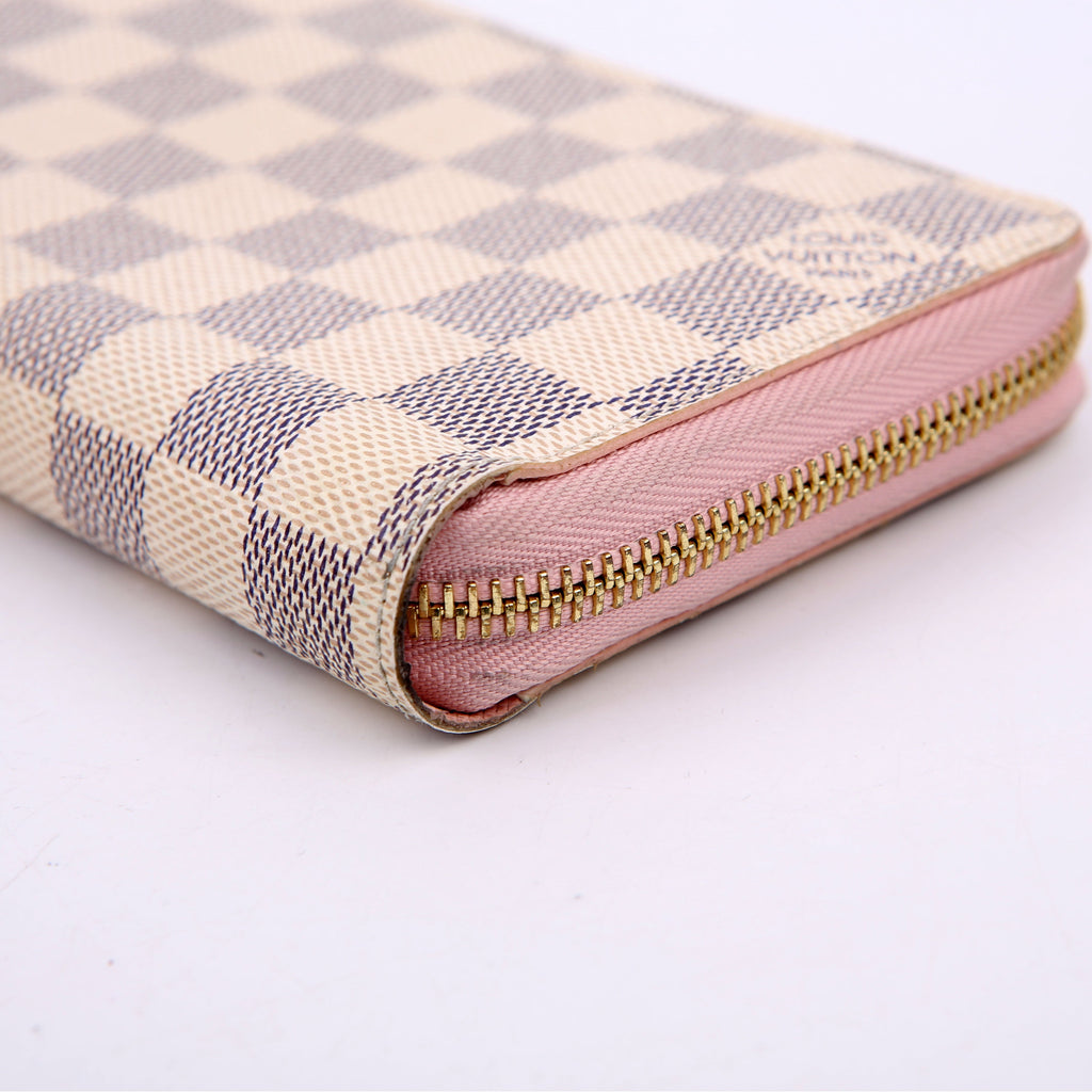 Zippy Wallet Damier Azur Pink