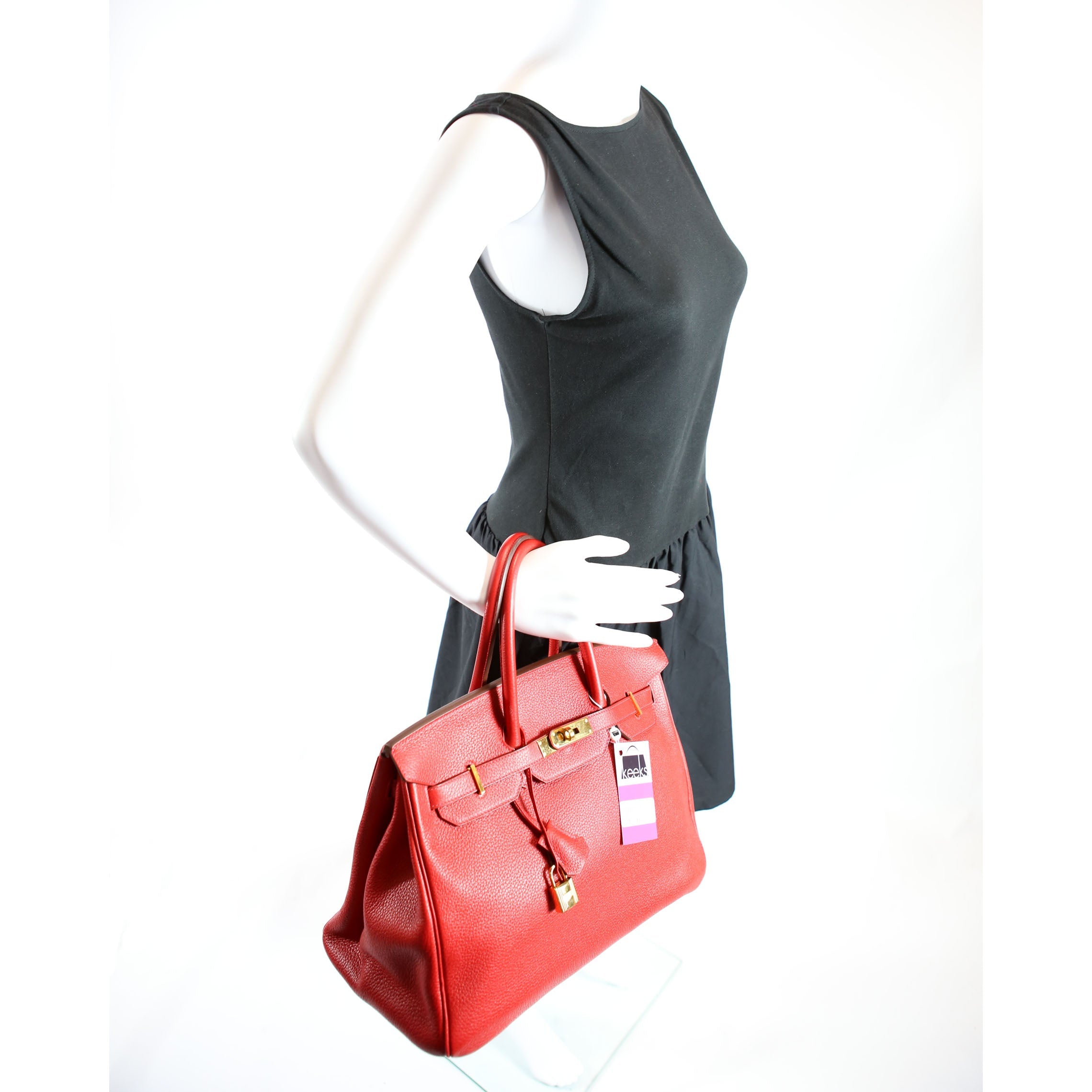 Hermes Birkin 35 Clemence 2012 Red