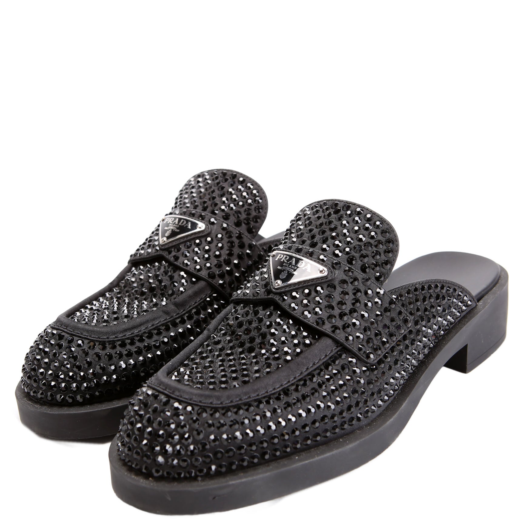 Triangle Crystal Mules Size 40.5