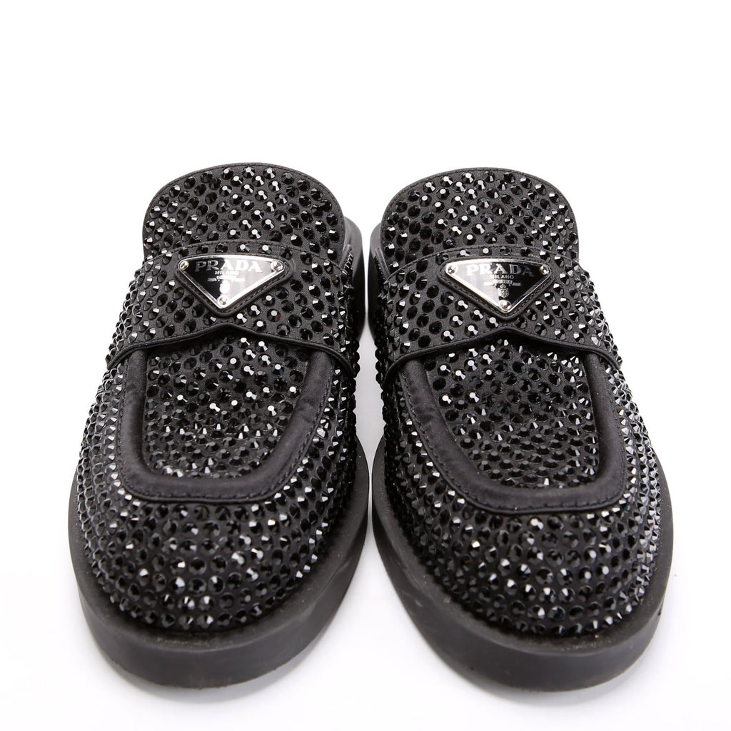 Triangle Crystal Mules Size 40.5
