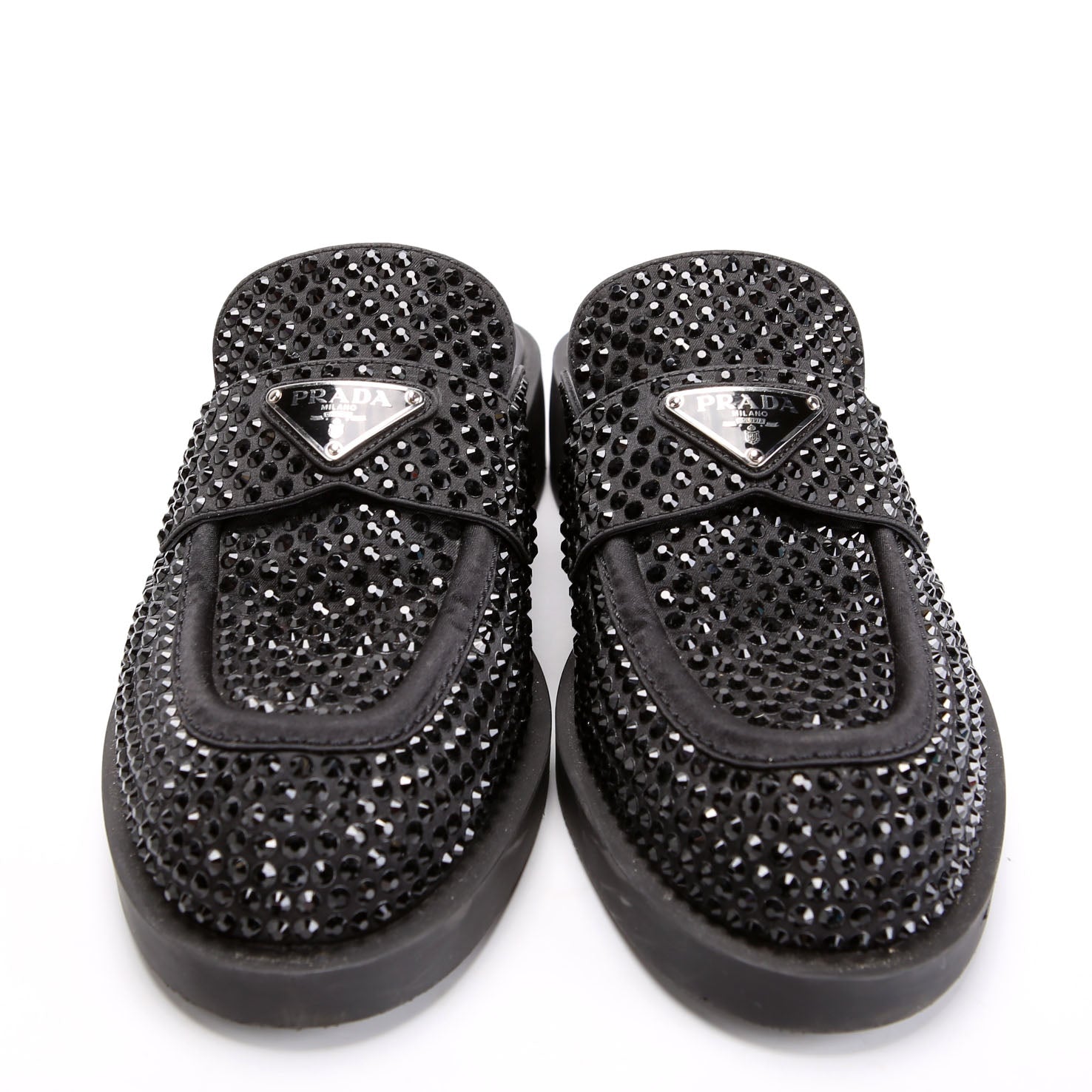 Triangle Crystal Mules Size 40.5