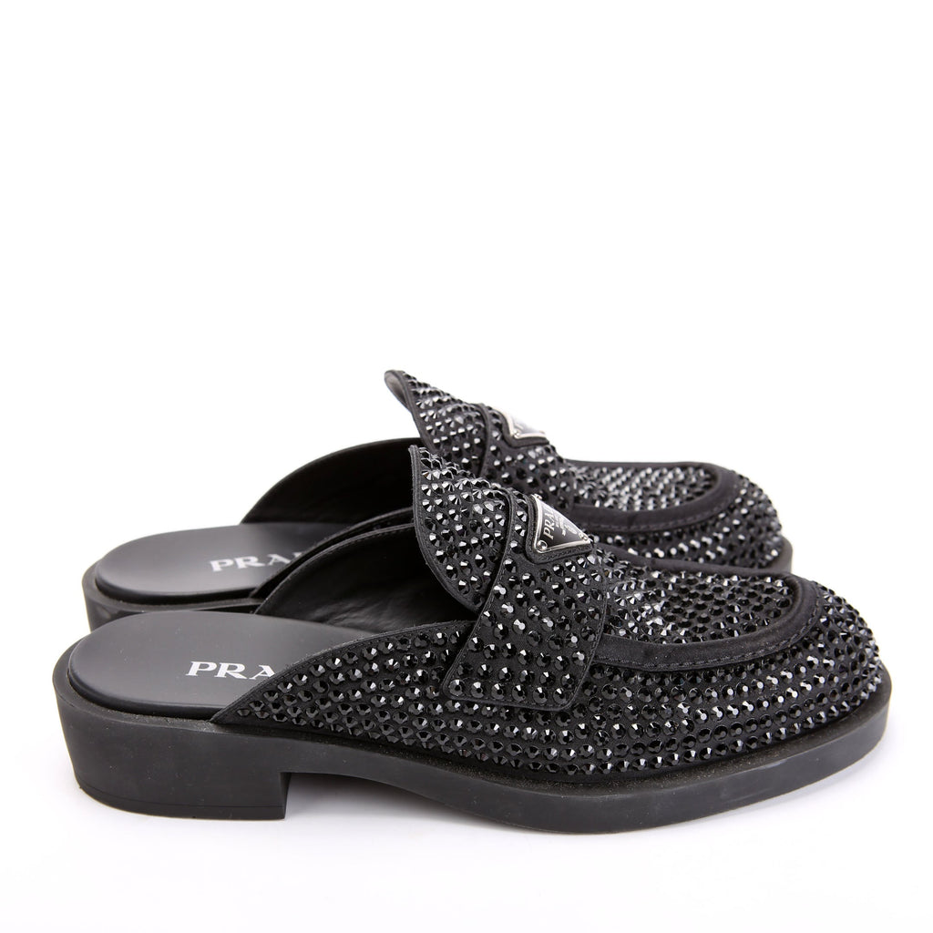 Triangle Crystal Mules Size 40.5