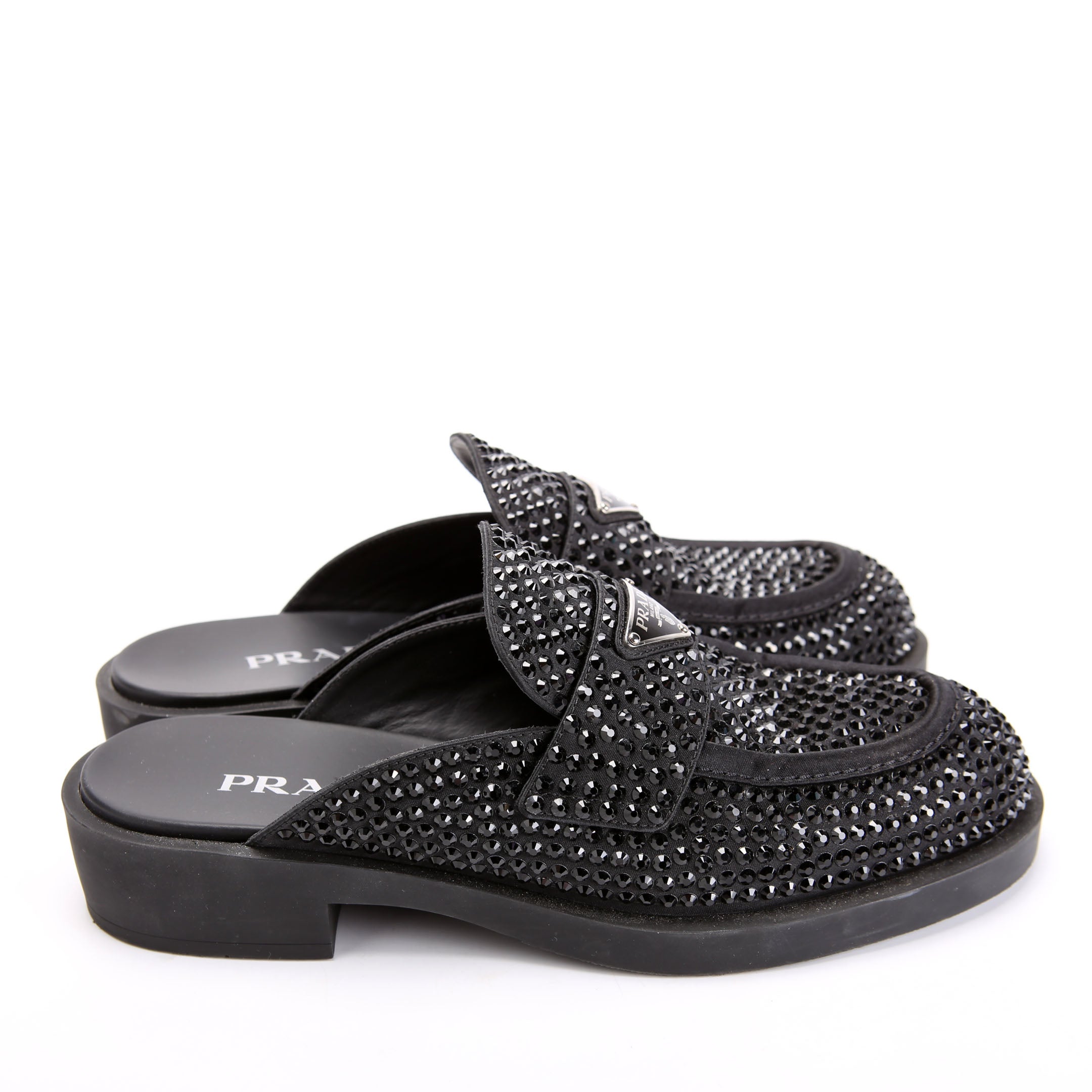 Triangle Crystal Mules Size 40.5