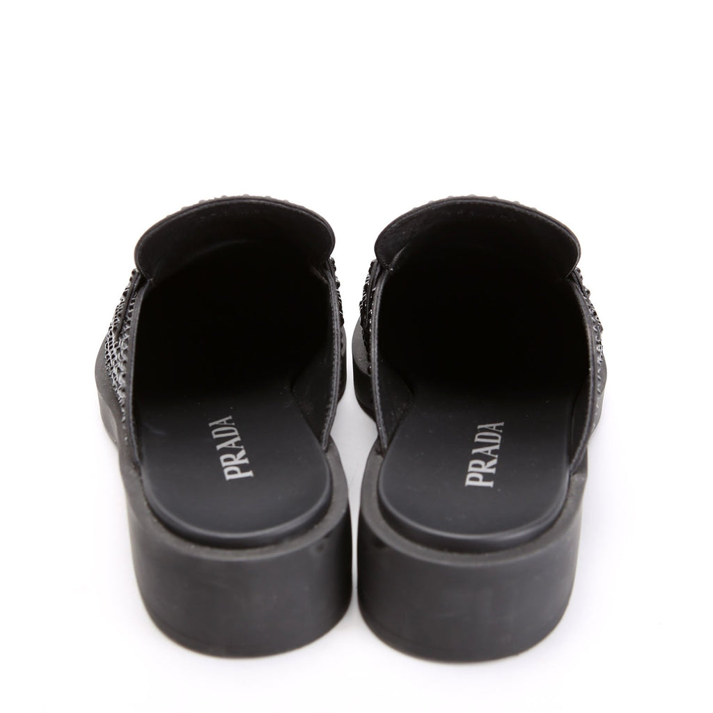 Triangle Crystal Mules Size 40.5