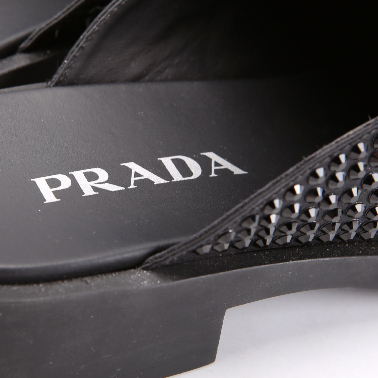 Triangle Crystal Mules Size 40.5