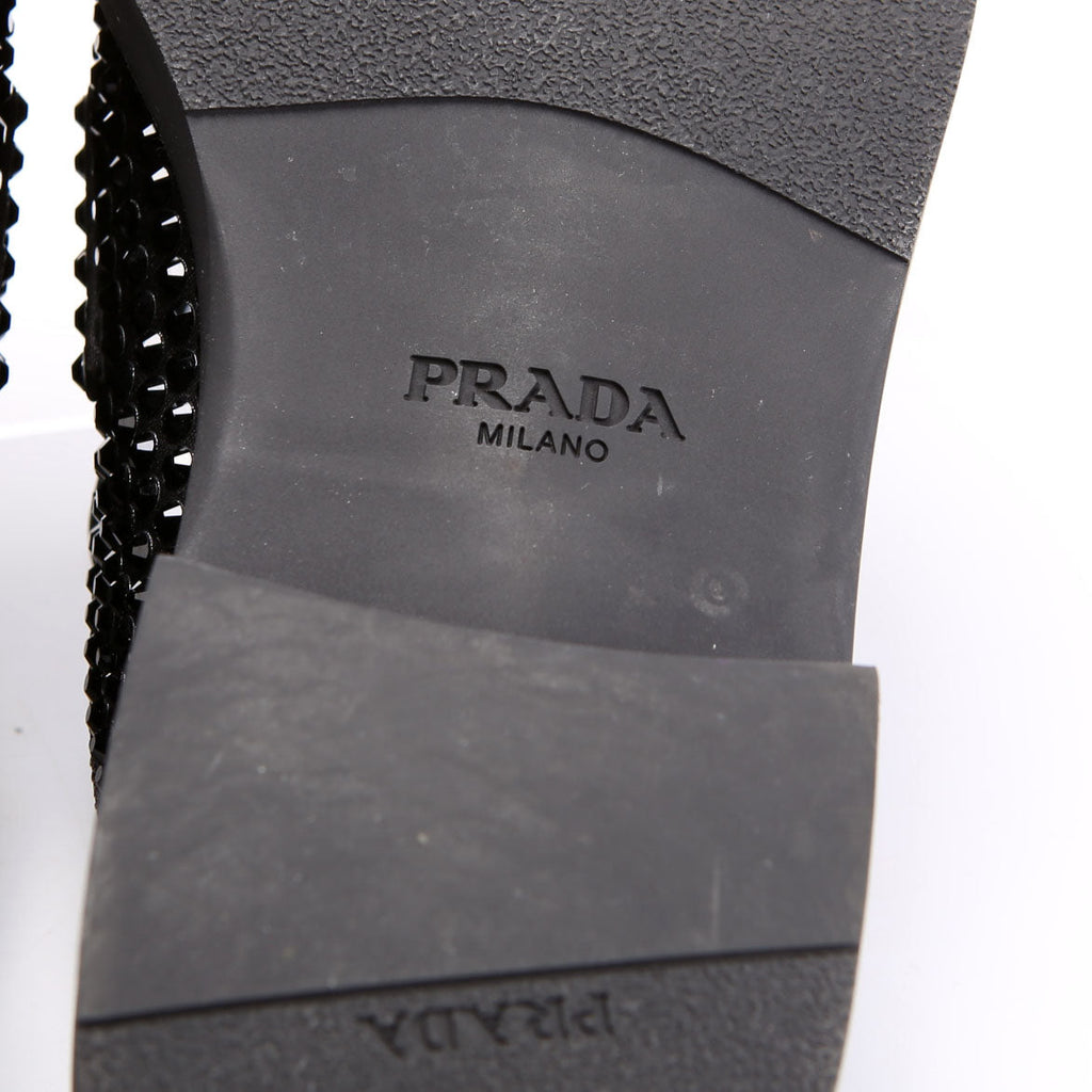 Triangle Crystal Mules Size 40.5