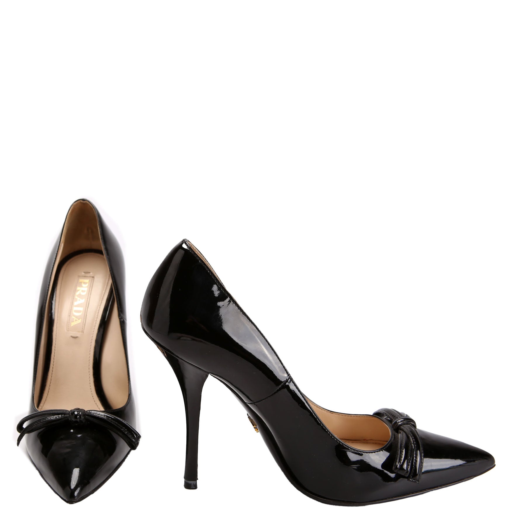 Patent Bow Pumps Size 38 Black