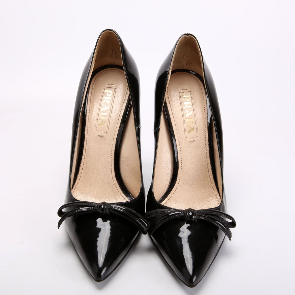 Patent Bow Pumps Size 38 Black