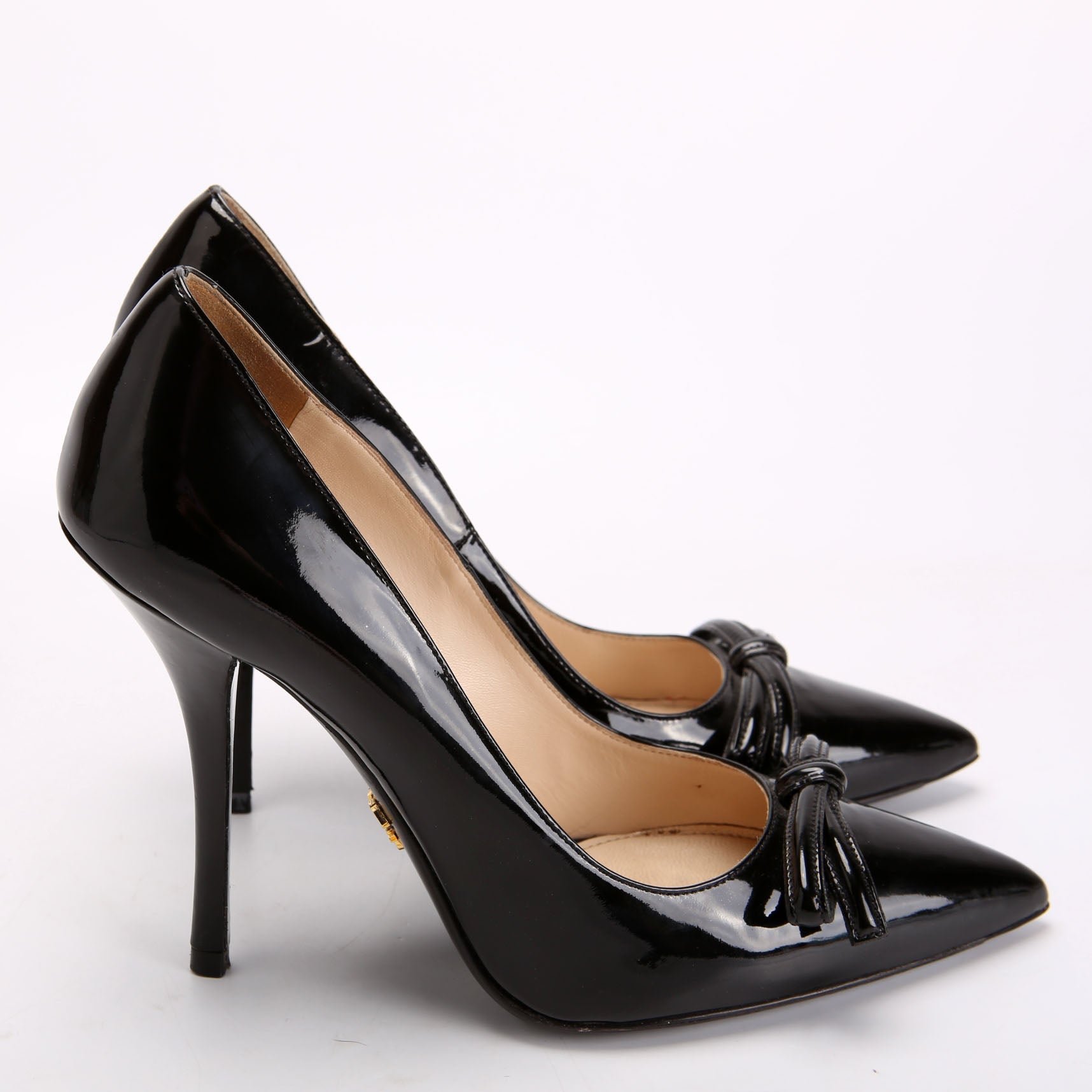Patent Bow Pumps Size 38 Black