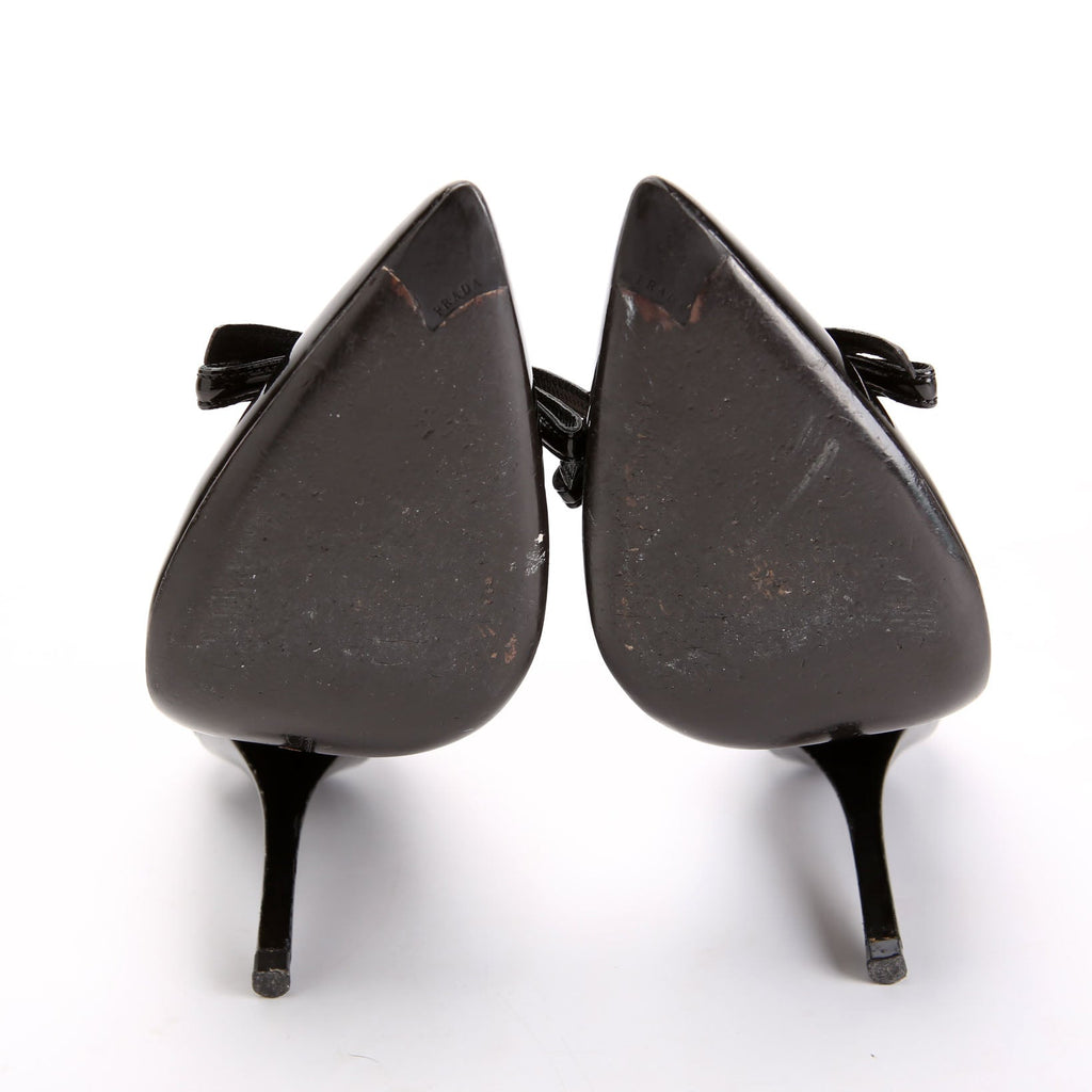 Patent Bow Pumps Size 38 Black