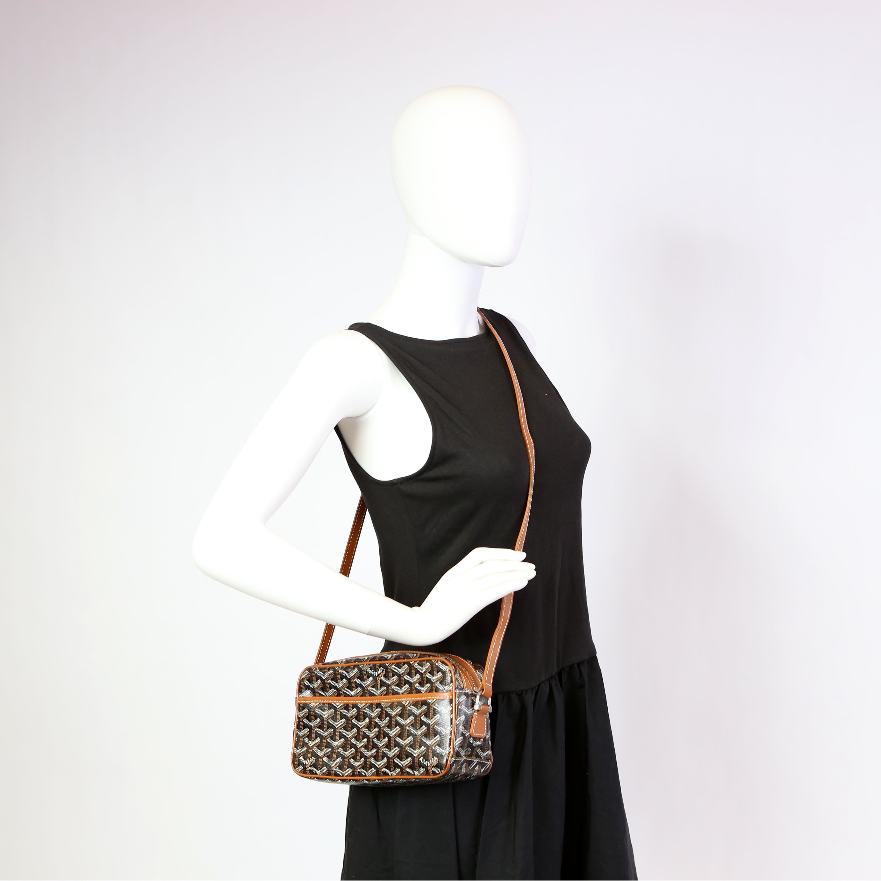 Sac Cap Vert Goyardine Black/Brown