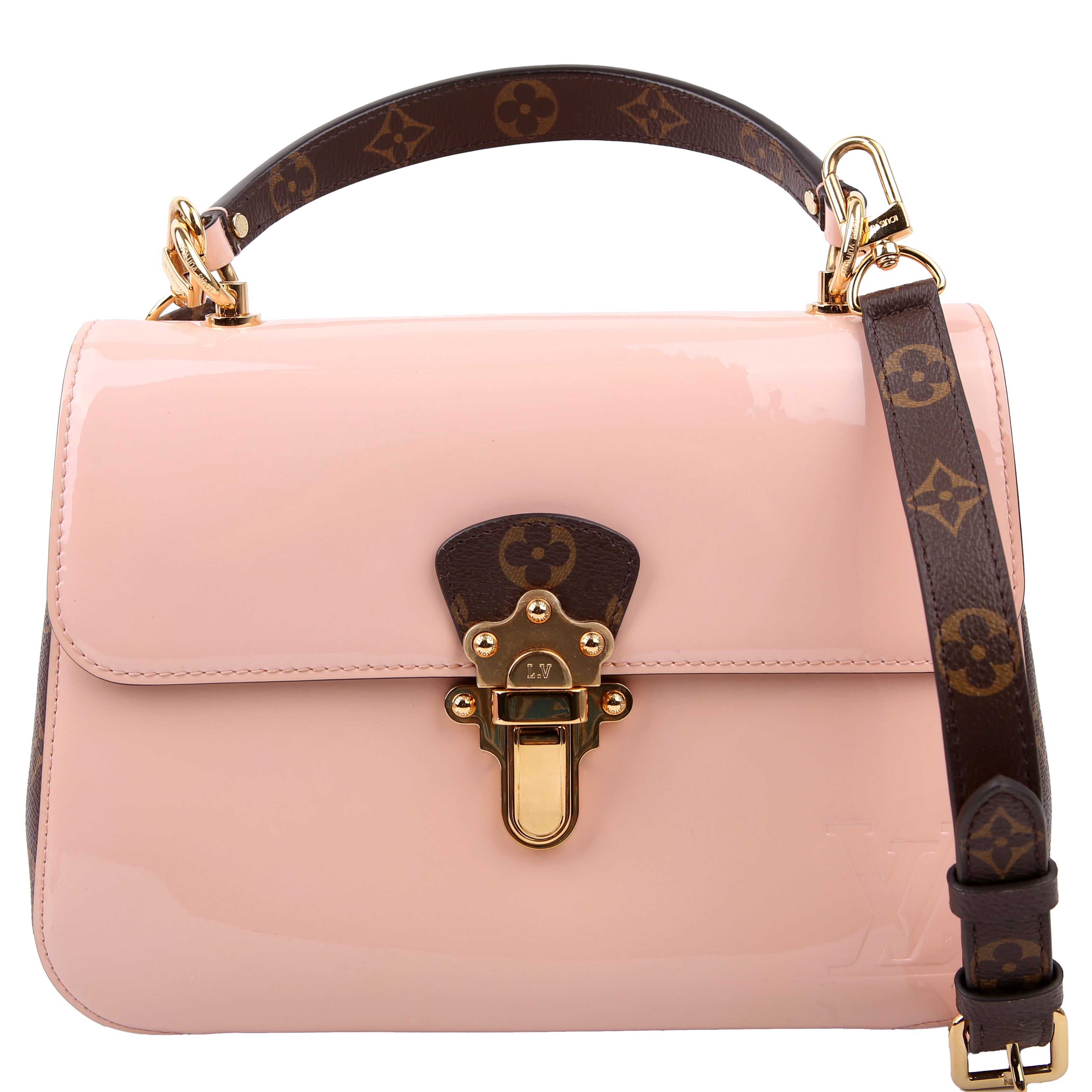 Cherrywood BB Patent/Monogram Pink