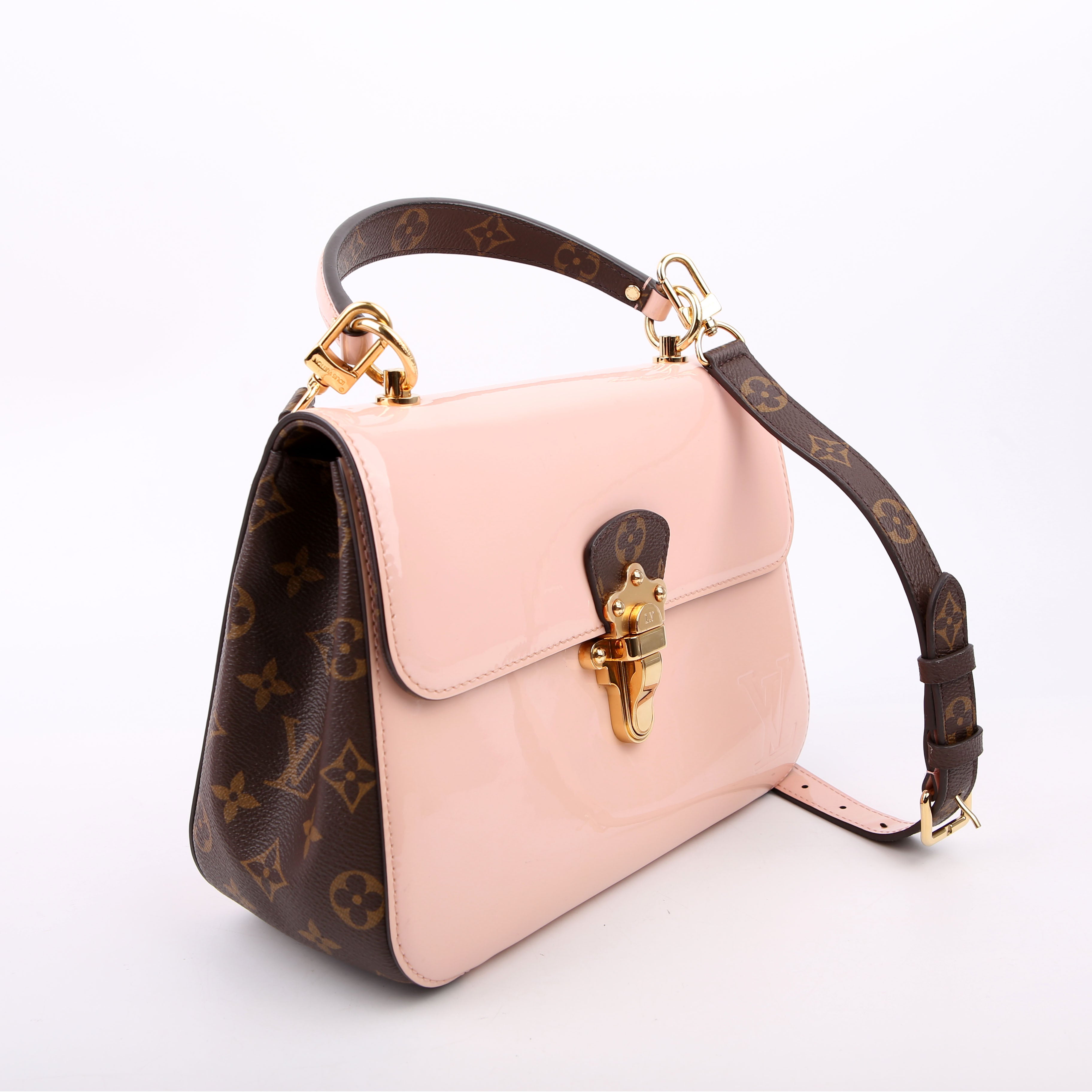 Cherrywood BB Patent/Monogram Pink