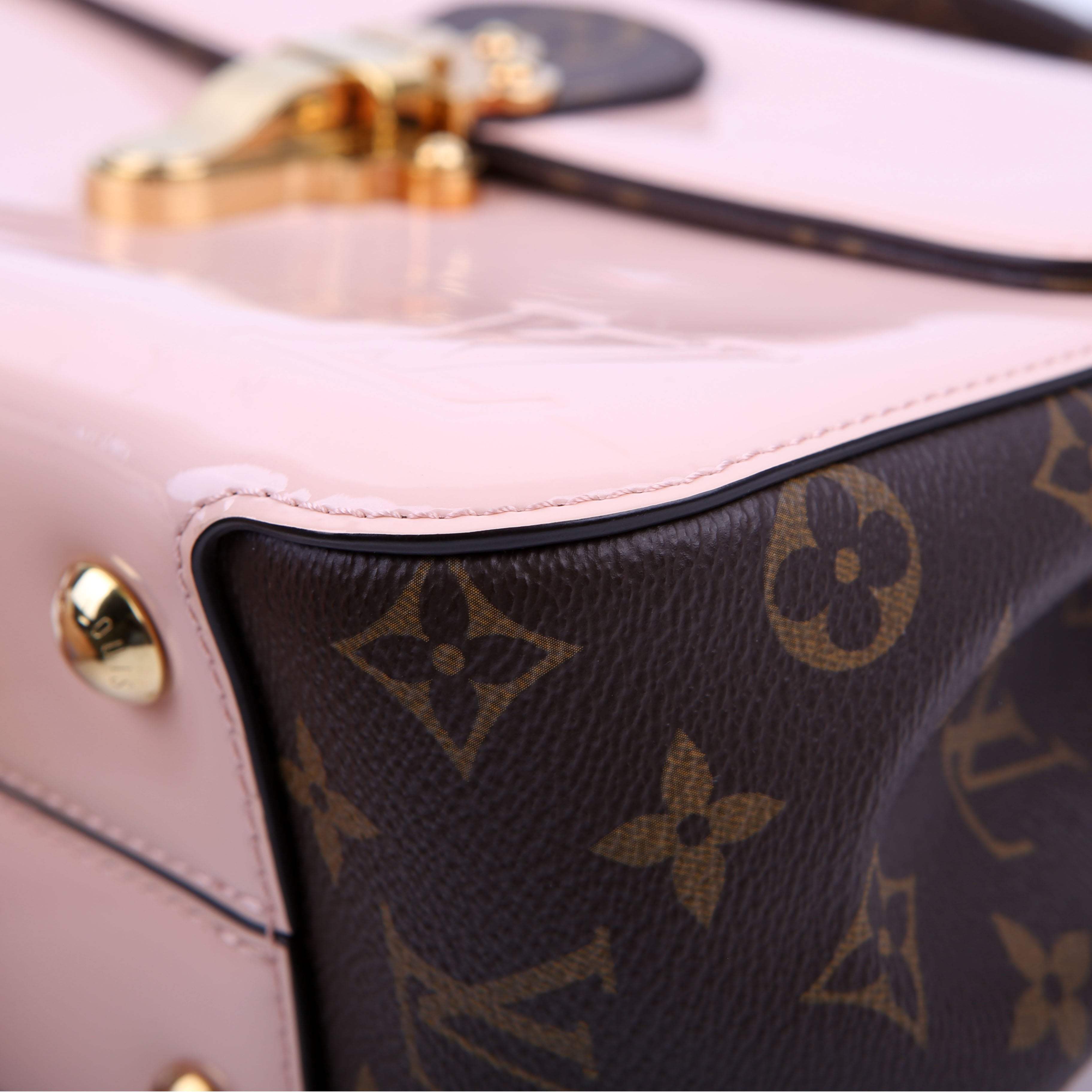Cherrywood BB Patent/Monogram Pink