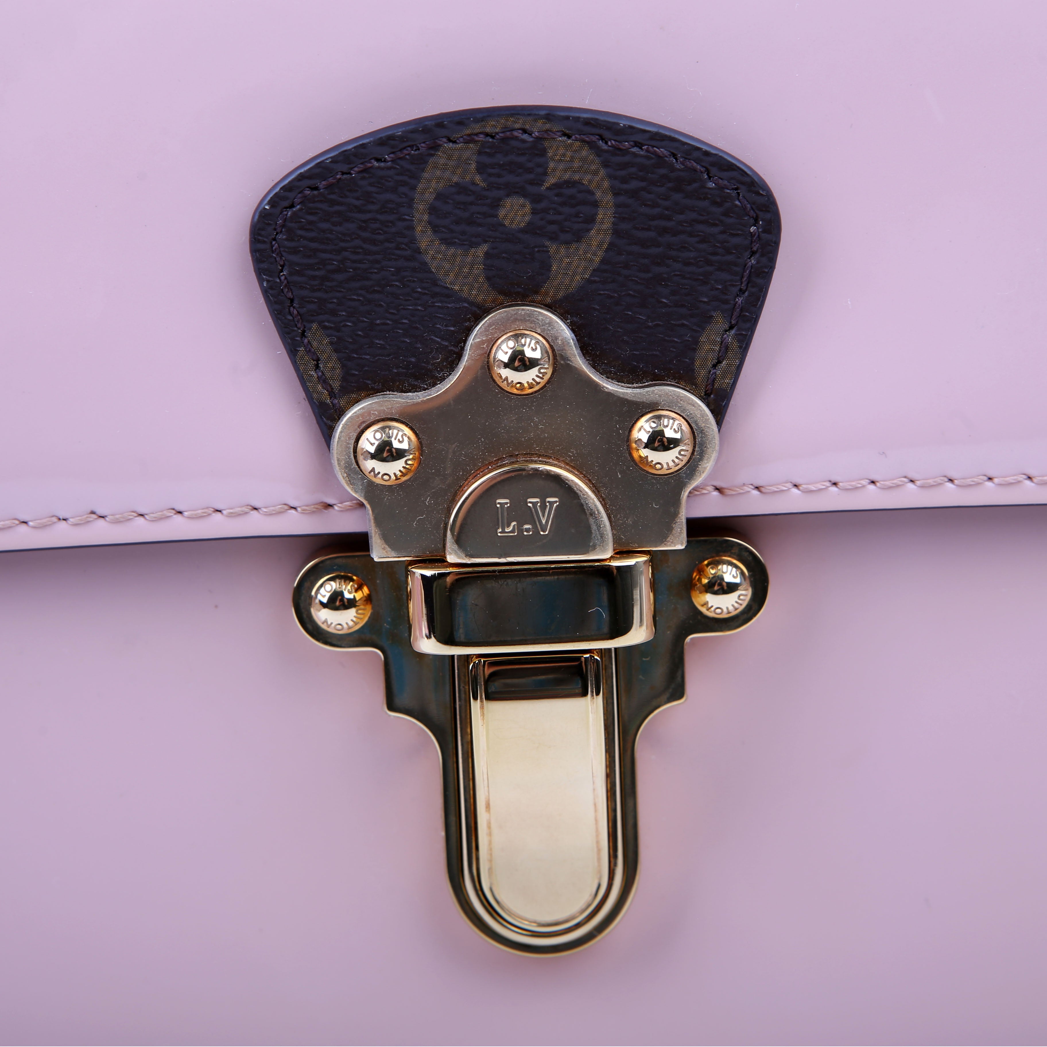 Cherrywood BB Patent/Monogram Pink