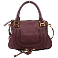 Marcie Satchel Medium Burgundy