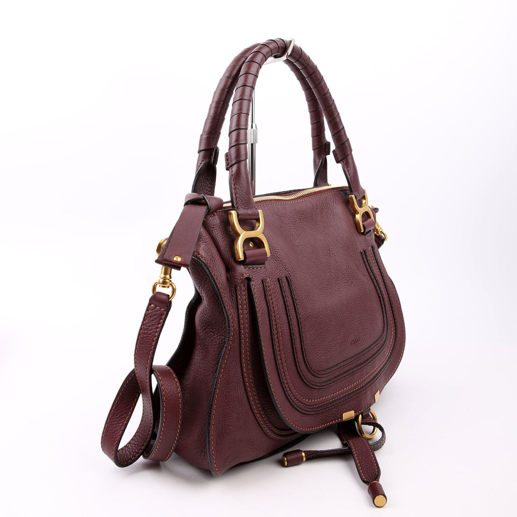 Marcie Satchel Medium Burgundy