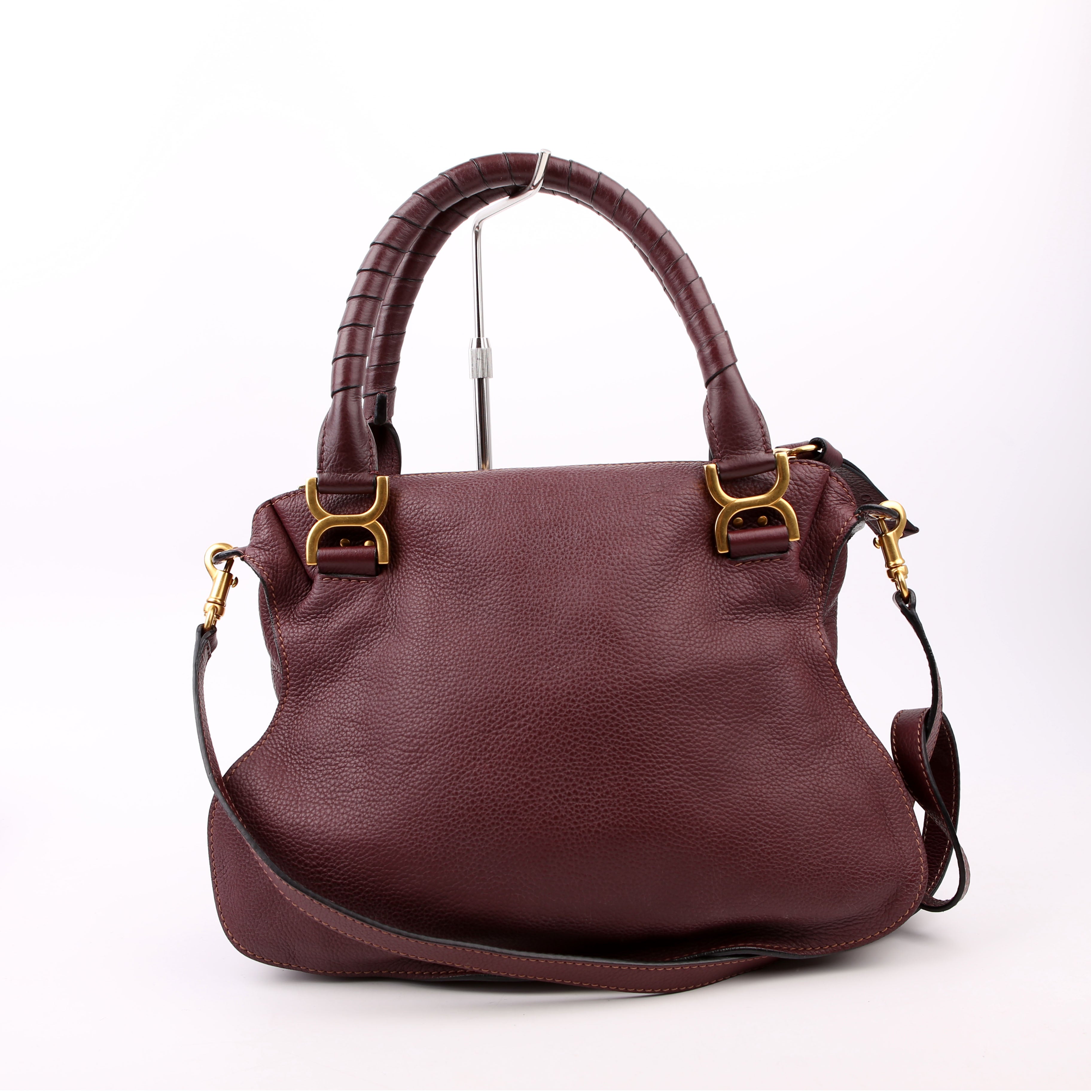 Marcie Satchel Medium Burgundy