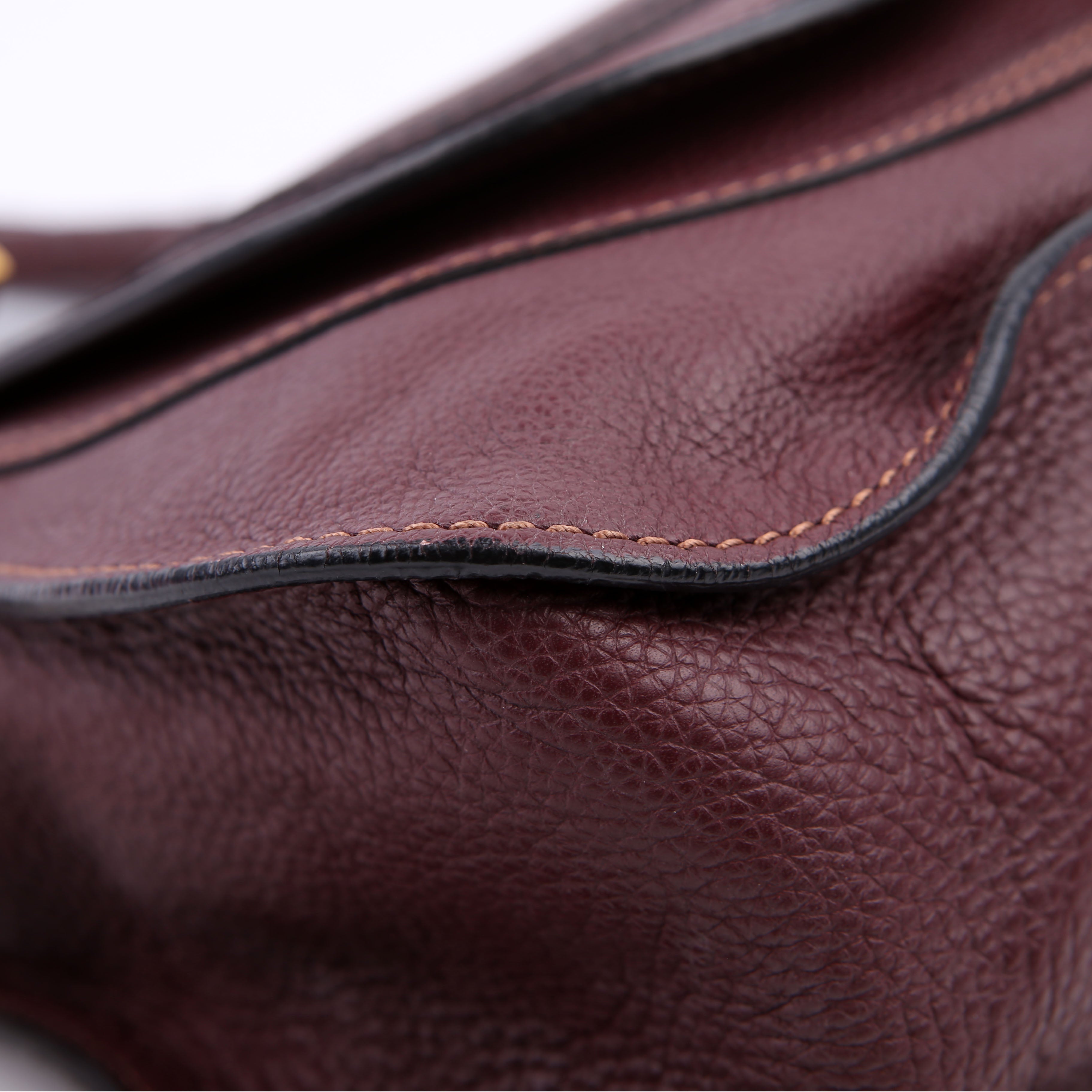 Marcie Satchel Medium Burgundy