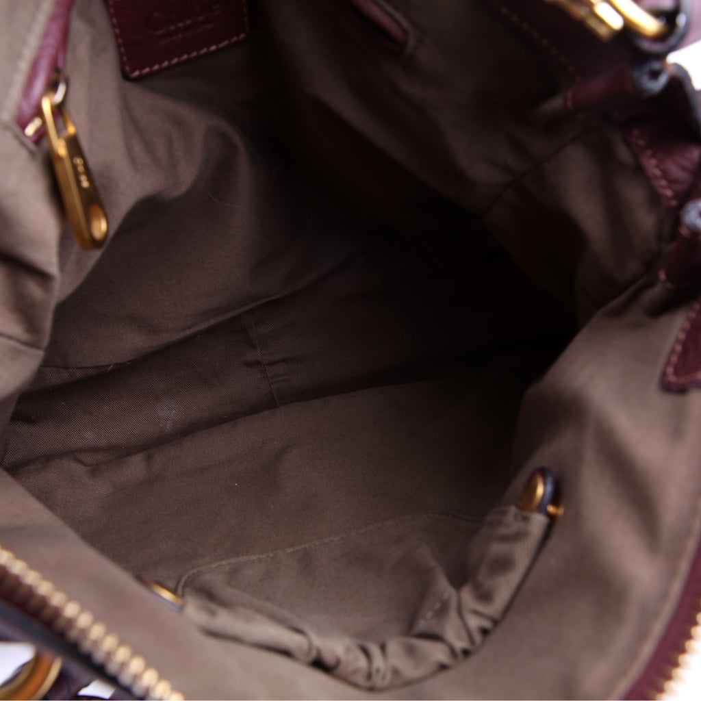 Marcie Satchel Medium Burgundy