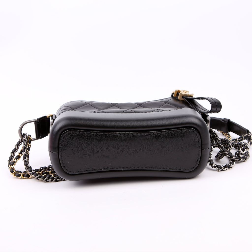 Gabrielle Hobo Small Calfskin 24M Black