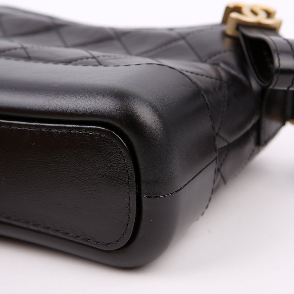 Gabrielle Hobo Small Calfskin 24M Black