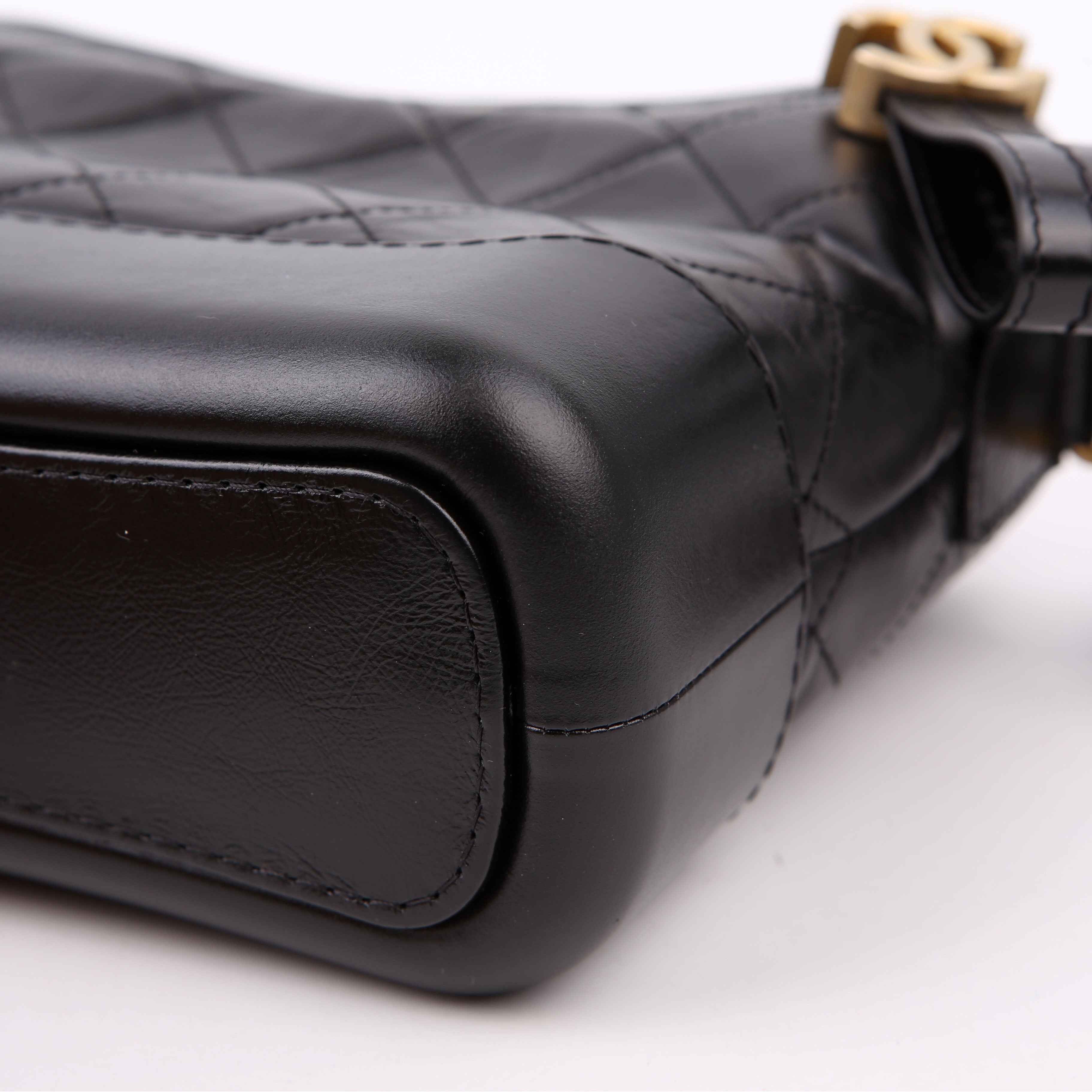 Gabrielle Hobo Small Calfskin 24M Black