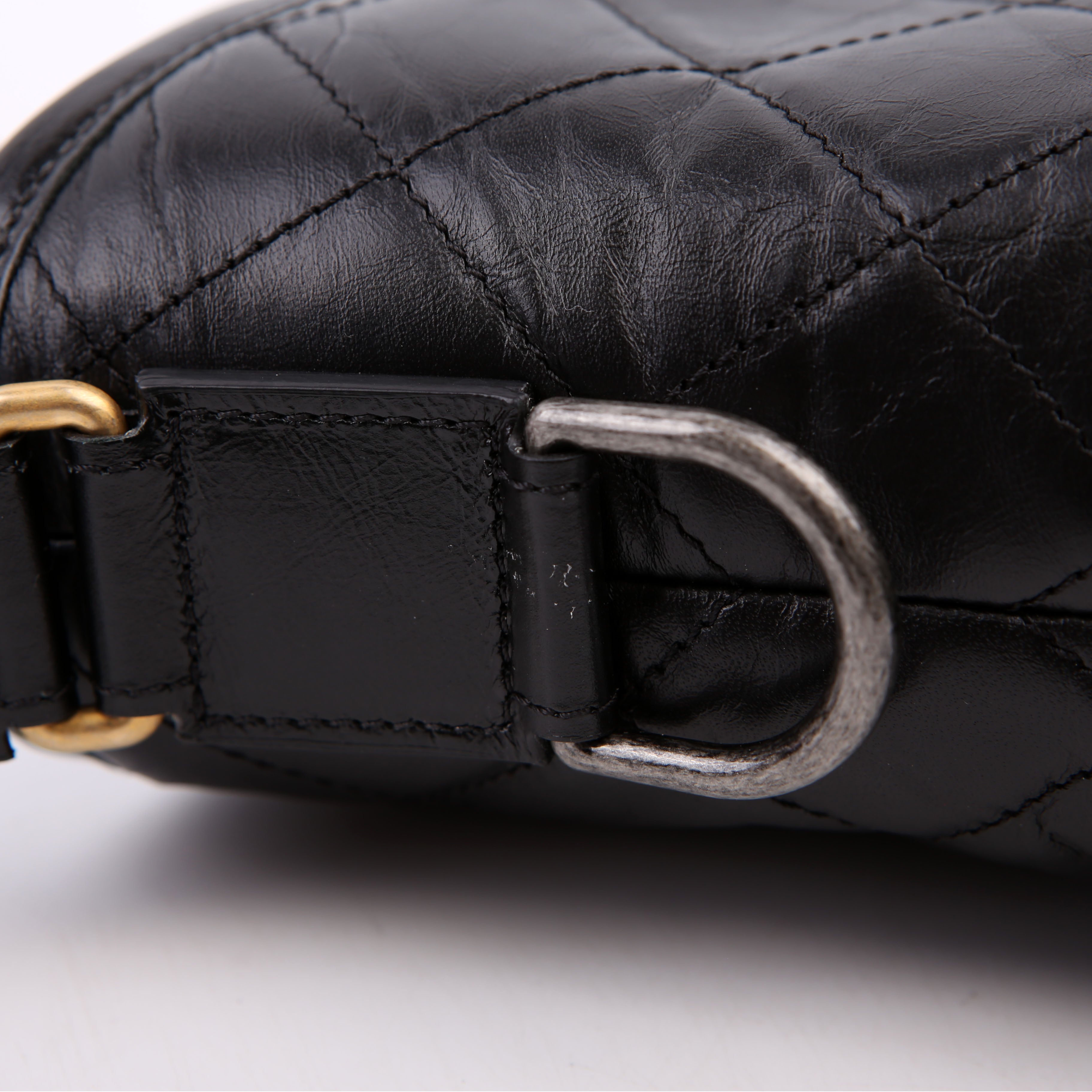 Gabrielle Hobo Small Calfskin 24M Black