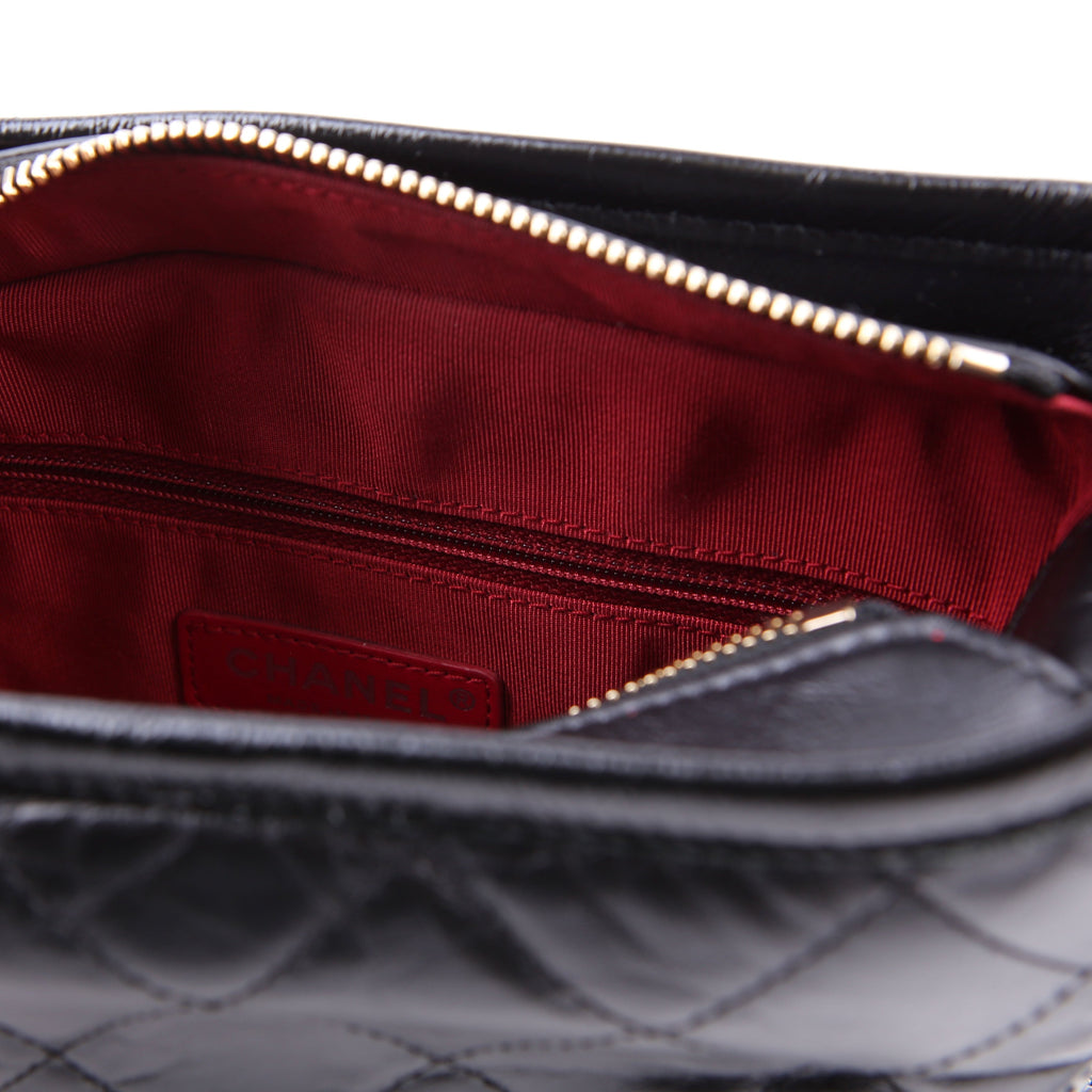 Gabrielle Hobo Small Calfskin 24M Black