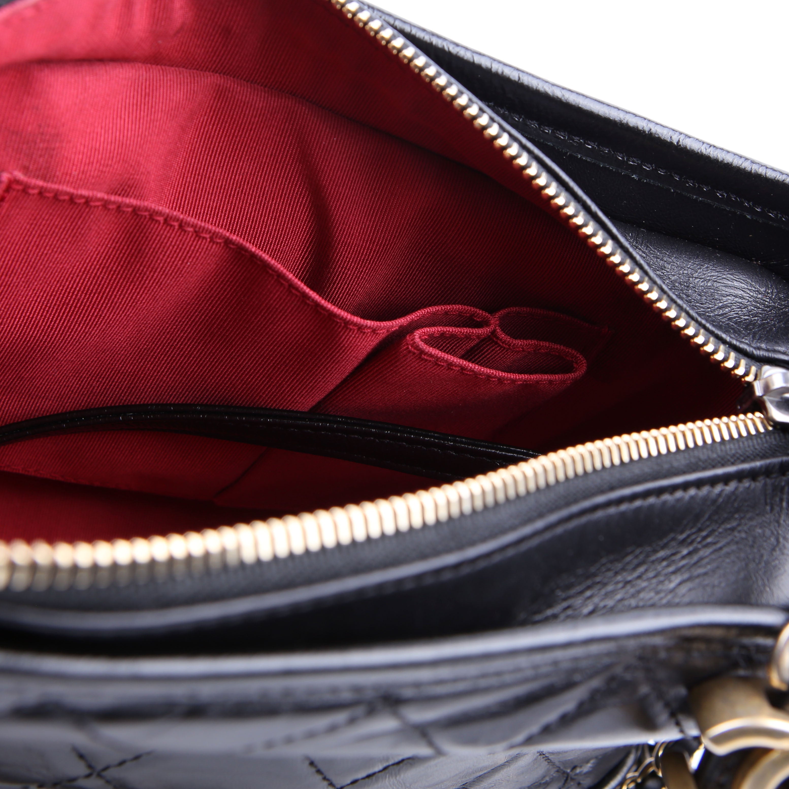Gabrielle Hobo Small Calfskin 24M Black