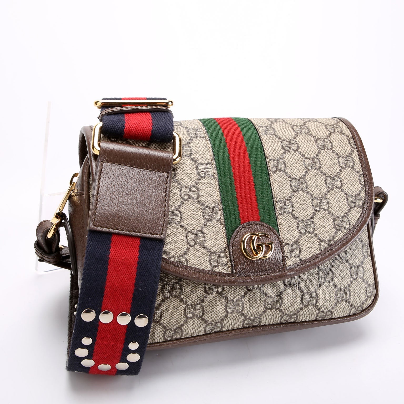 722117 Ophidia GG Small Shoulder Bag Brown