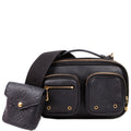 Utility Crossbody Embossed Calfskin Black
