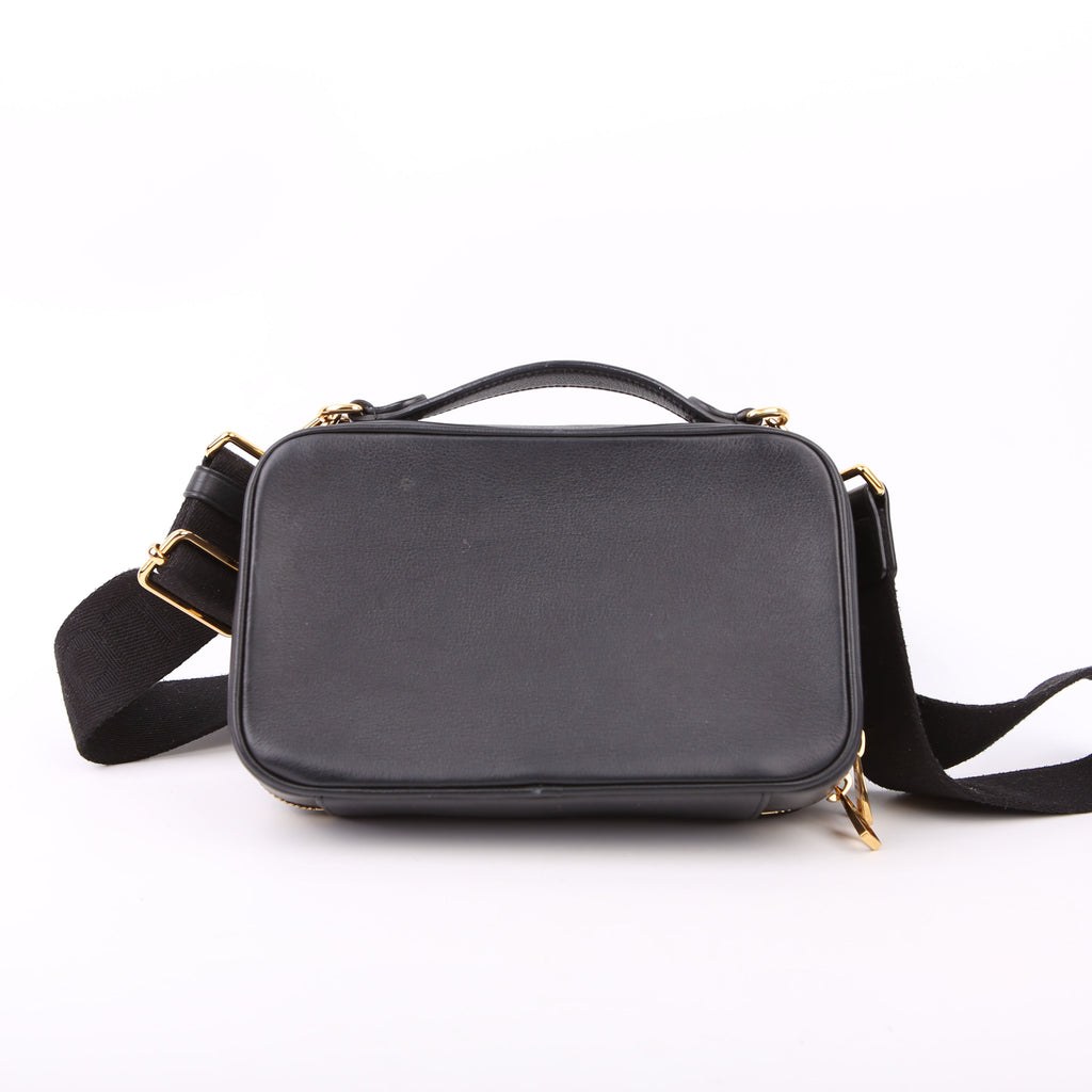Utility Crossbody Embossed Calfskin Black