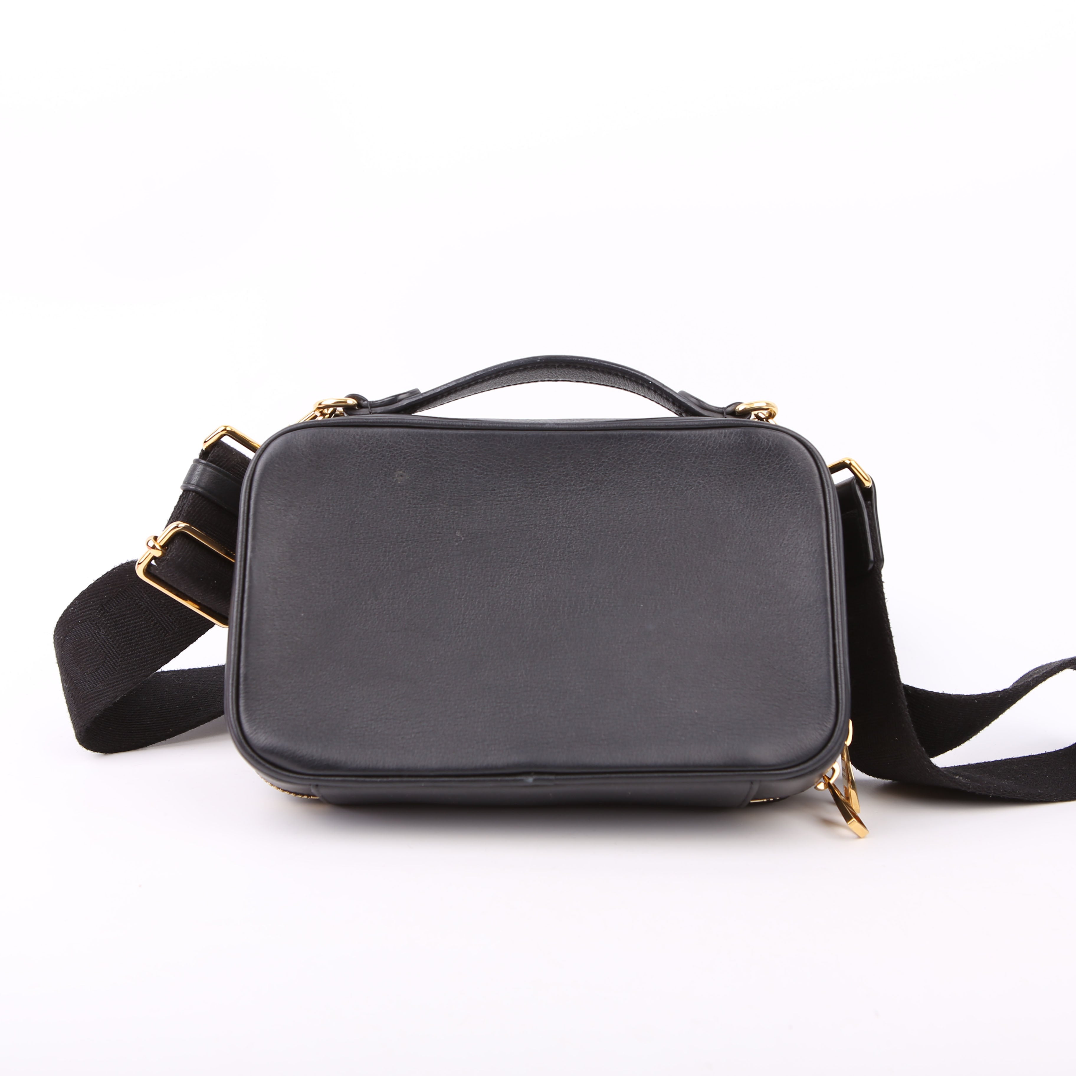 Utility Crossbody Embossed Calfskin Black
