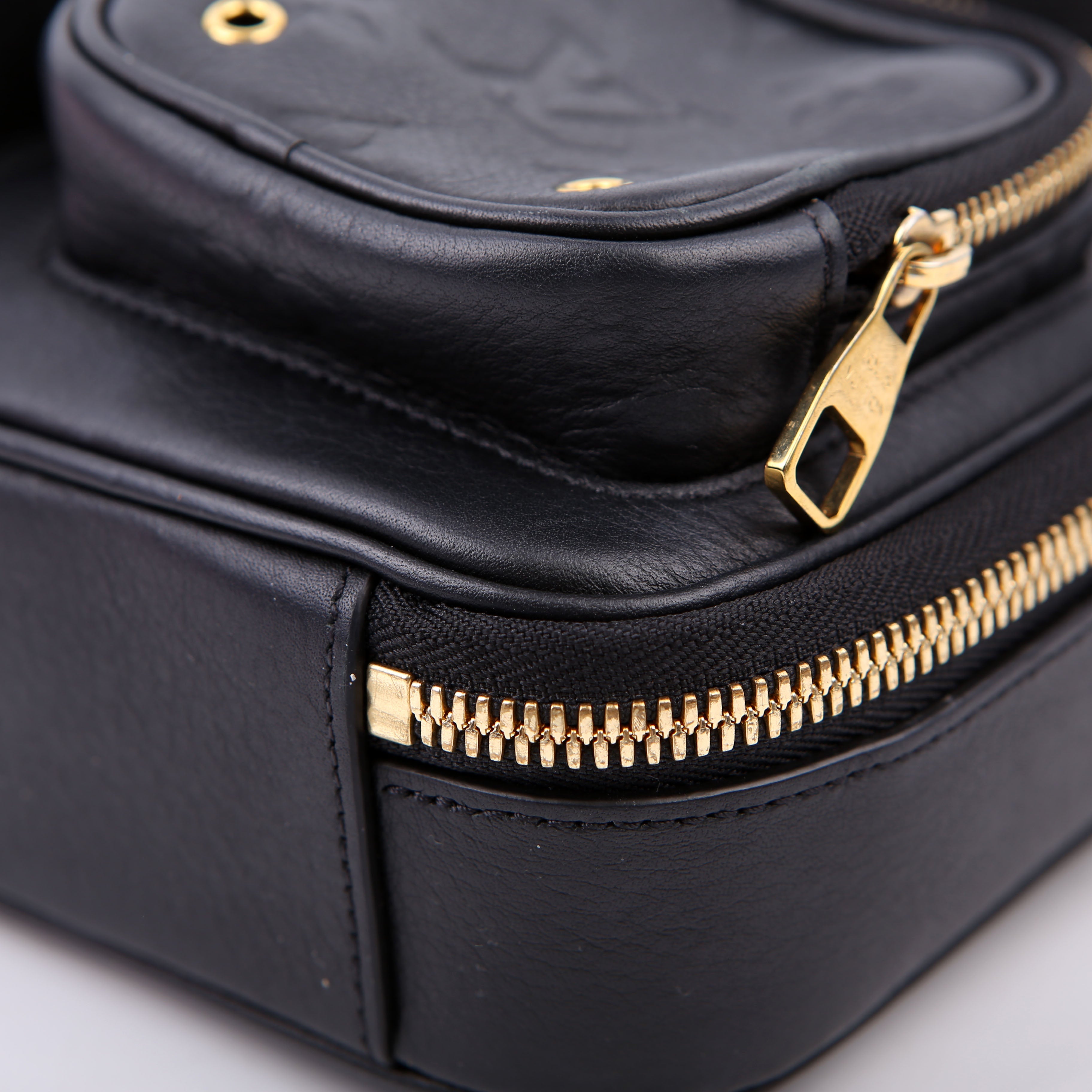 Utility Crossbody Embossed Calfskin Black